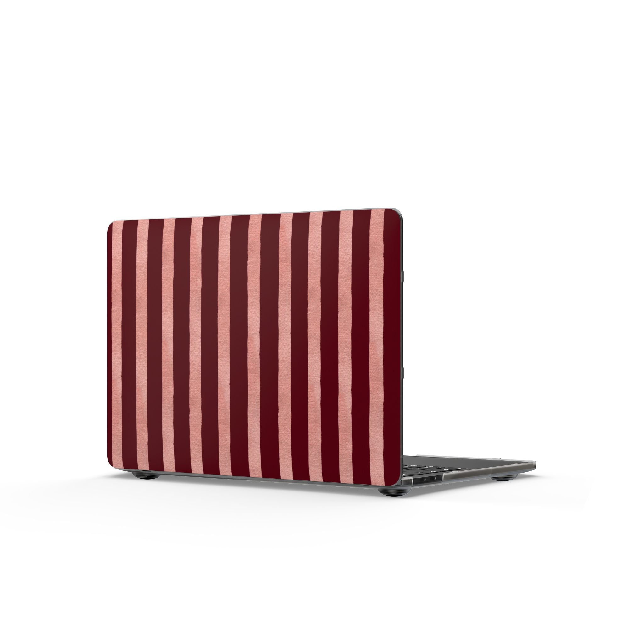 Blush Column | Burgundy & Soft Pink Stripe Laptop Sleeve