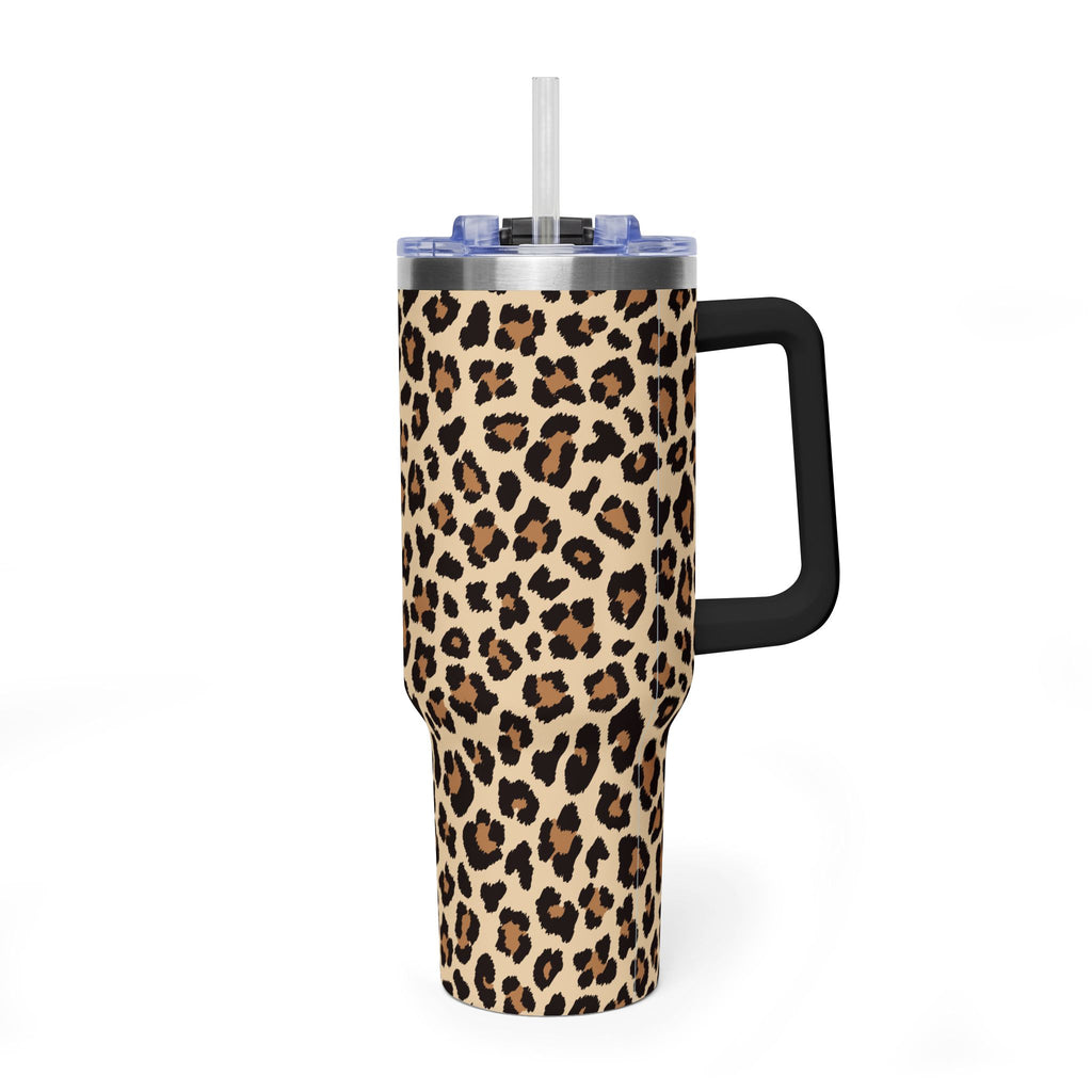 Leopard Hour | Neutral Leopard Print Tumbler