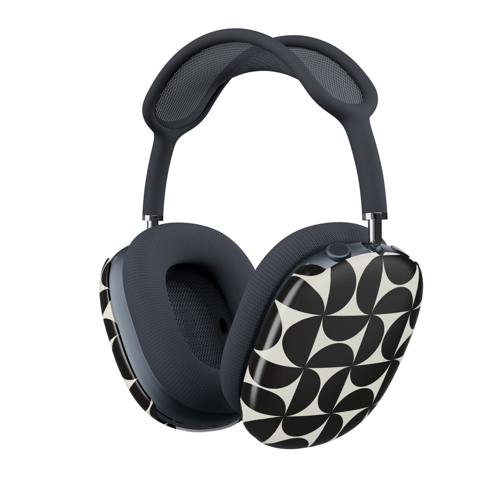 Noir Mod | Black Geometric Retro AirPods Max Case