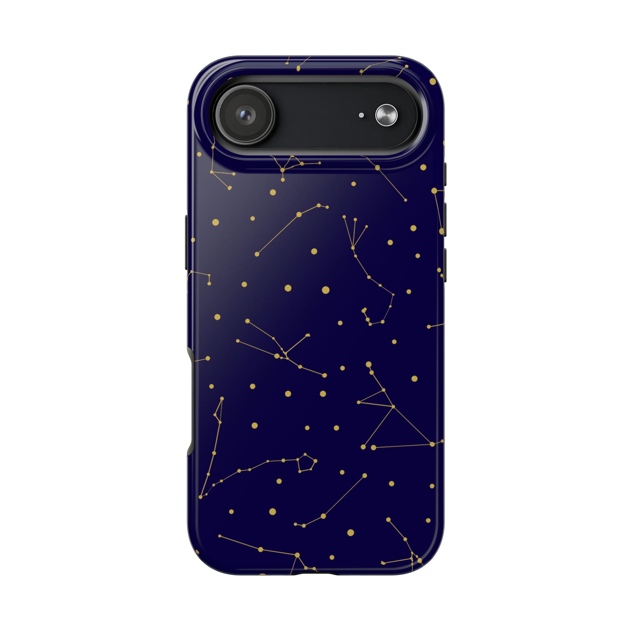 Maroon & Blush Striped Tough Phone Case — Durable Protective iPhone Cover