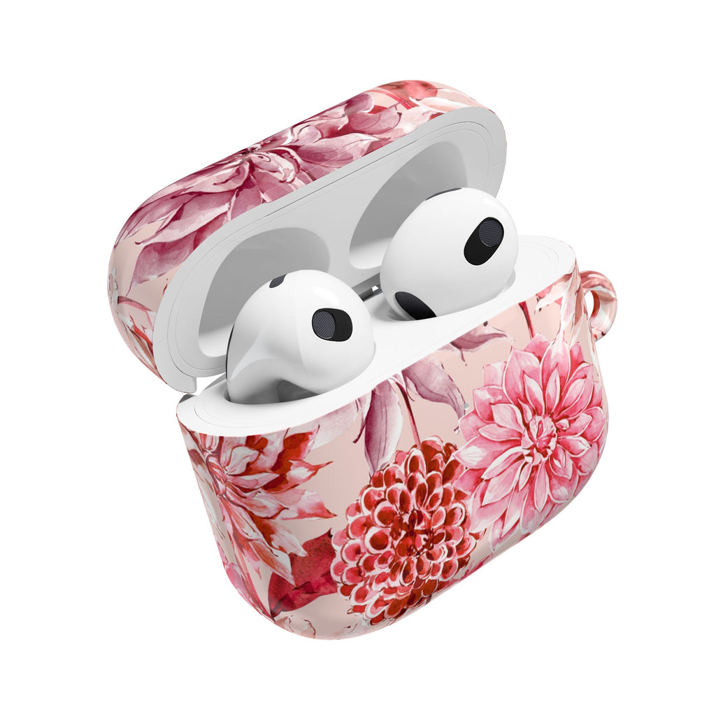 Petal Devotion | Blush Dahlia Floral AirPods Case