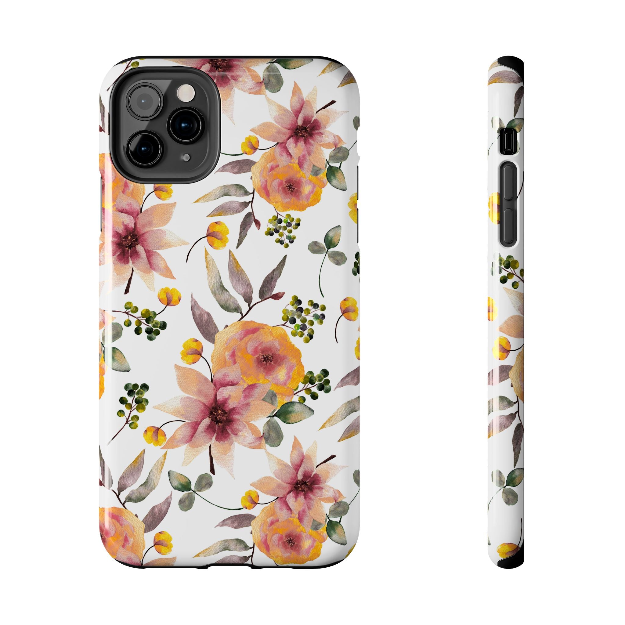 Painterly Bloom | Watercolor Autumn Floral Tough Phone Case