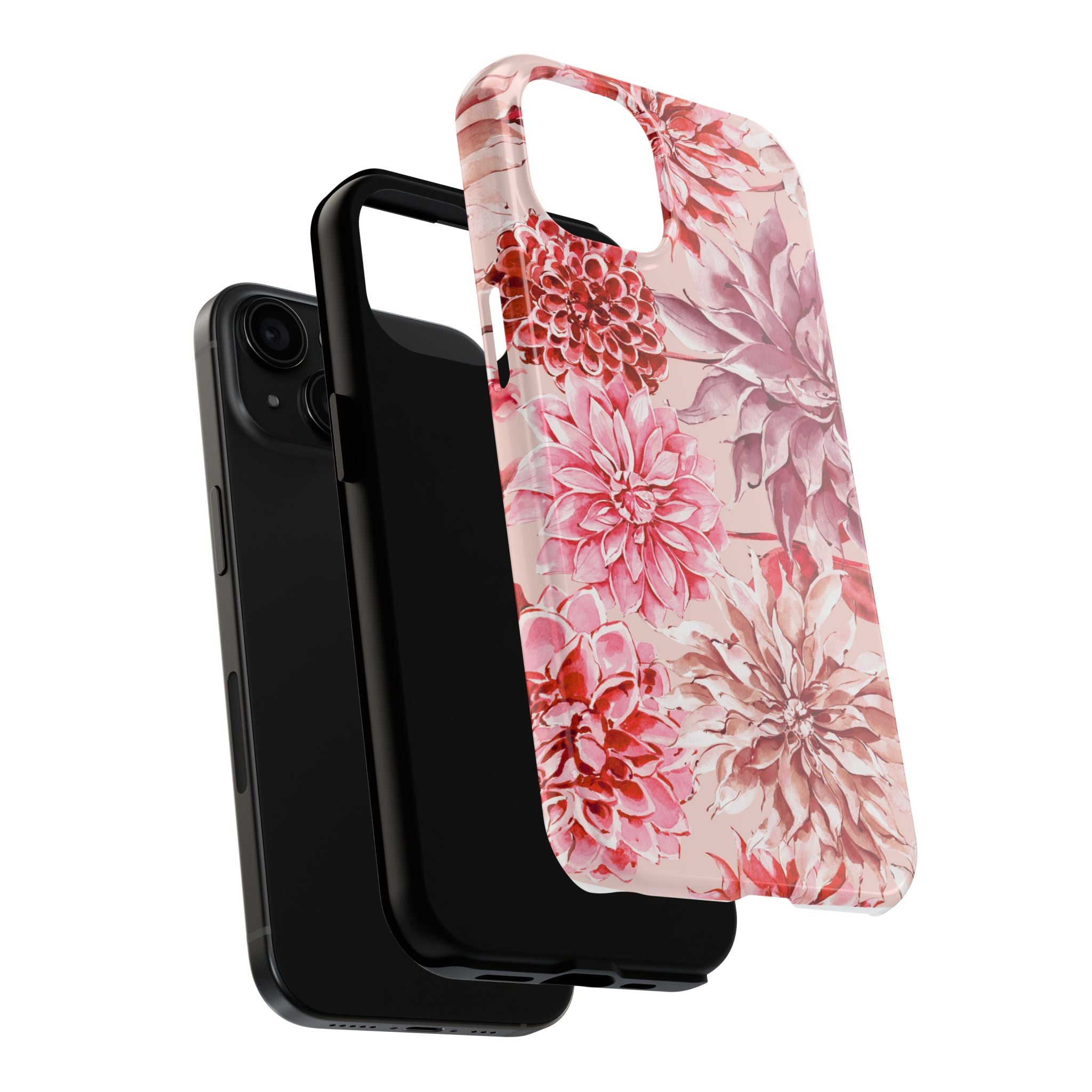 Petal Devotion | Blush Dahlia Floral Phone Case