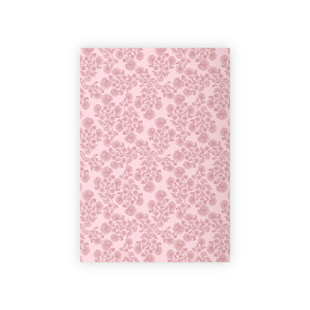 Pink Radiance | Blush Floral Print Wrapping Paper