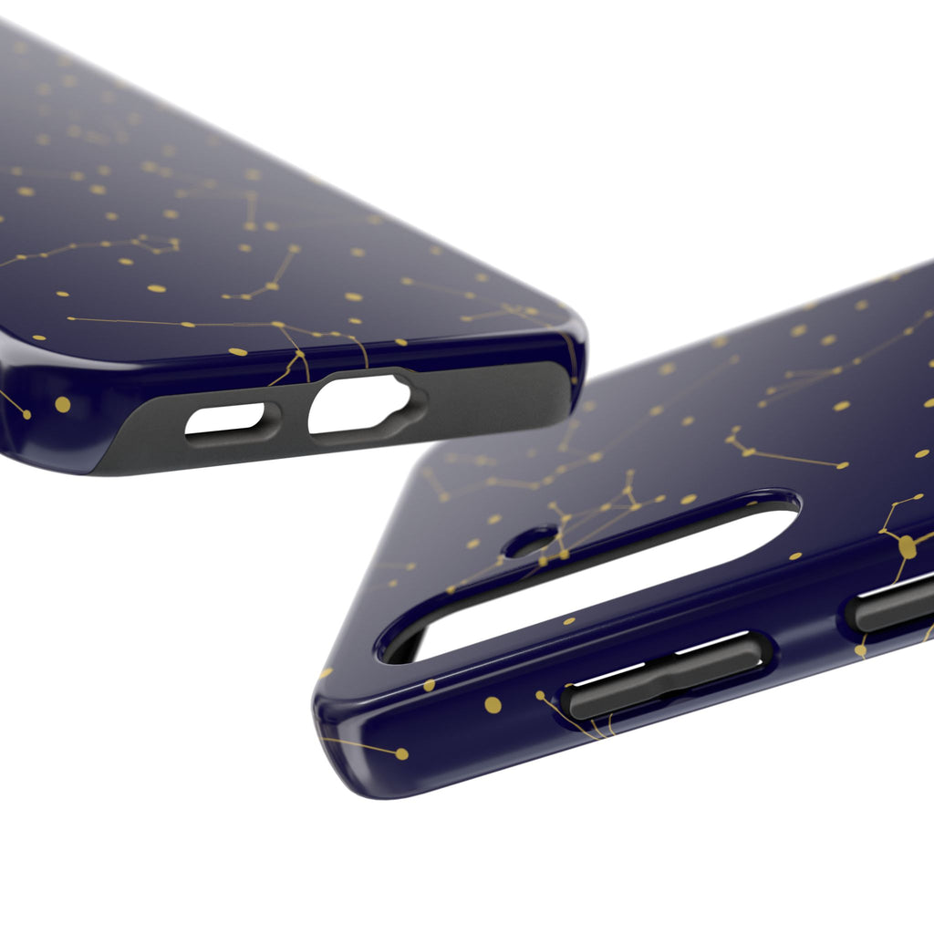 Maroon & Blush Striped Tough Phone Case — Durable Protective iPhone Cover