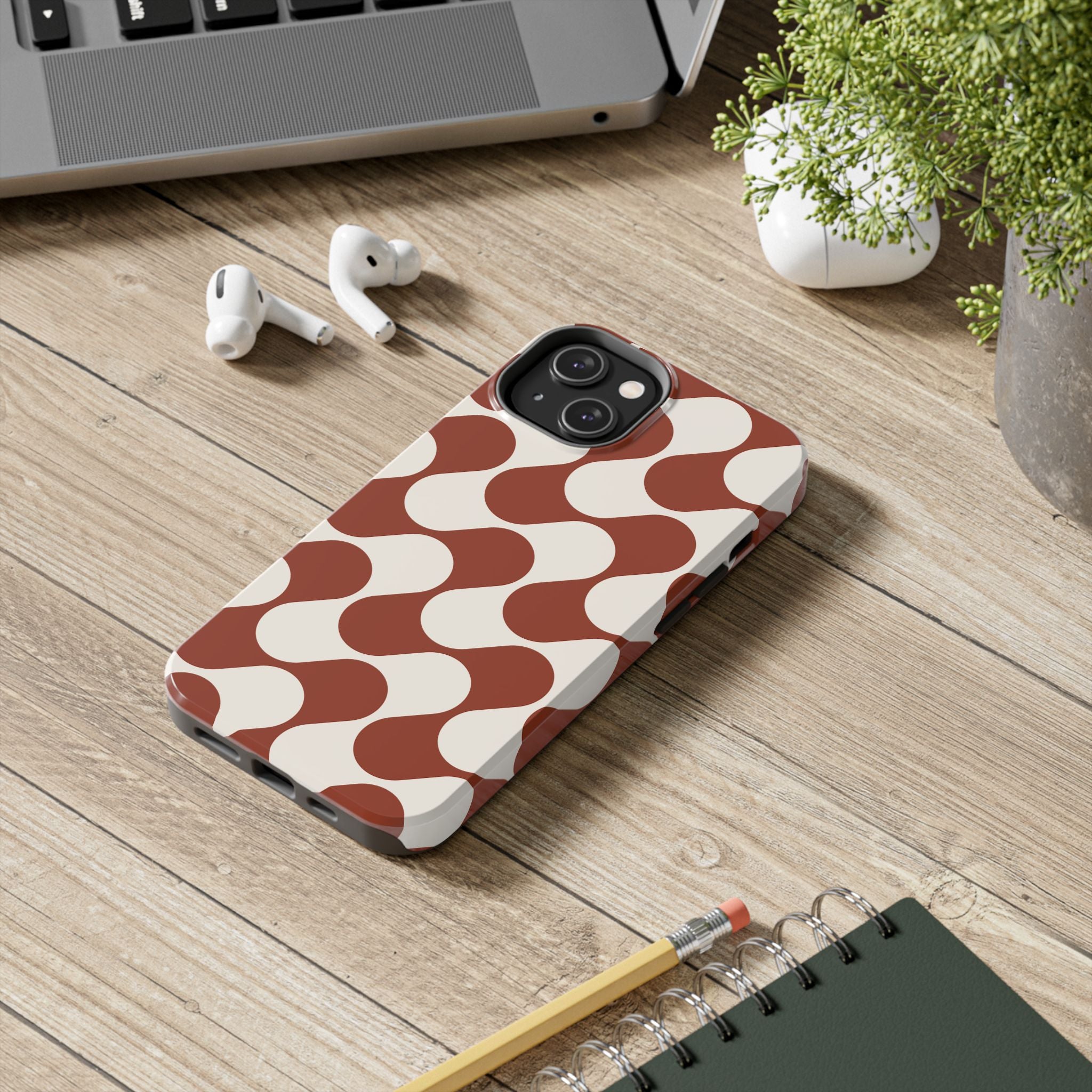Terra Flow | Rust Abstract Mod Tough Phone Case