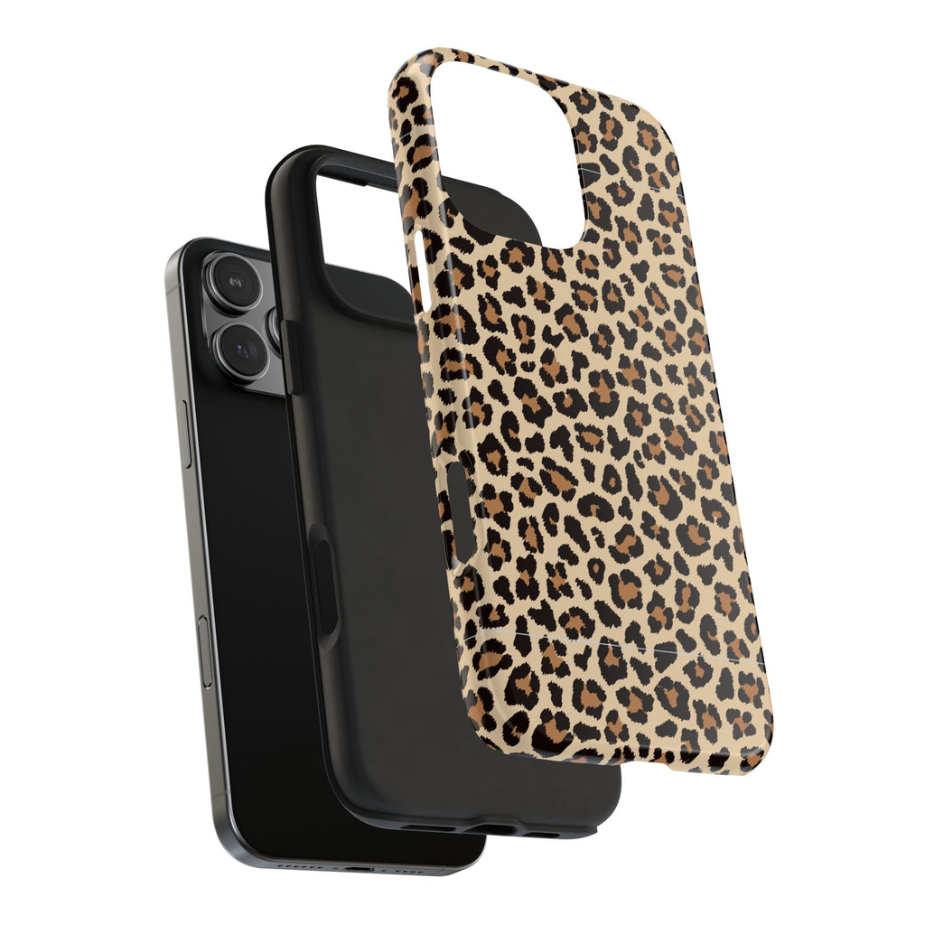 Leopard Hour | Neutral Leopard Print Tough Phone Case