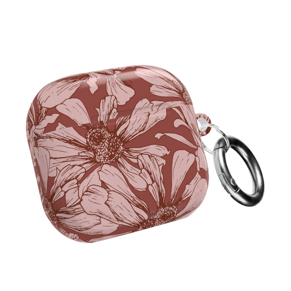 Pressed Bloom | Mocha Floral Sketch AirPods Case