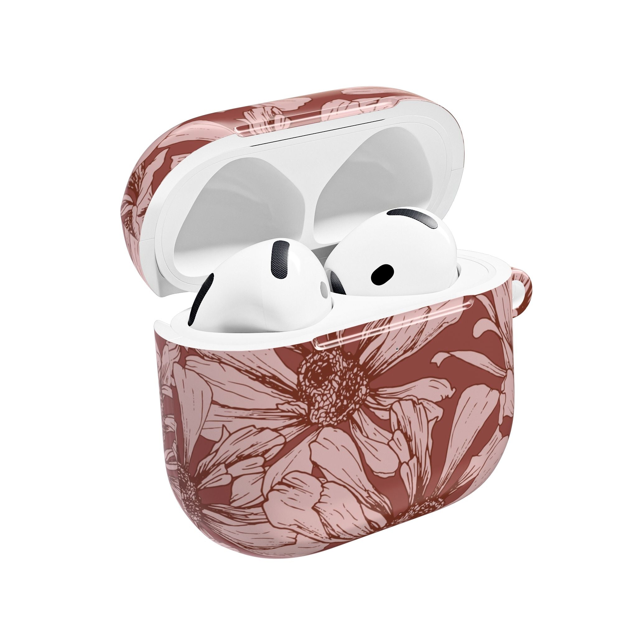 Pressed Bloom | Mocha Floral Sketch AirPods Case