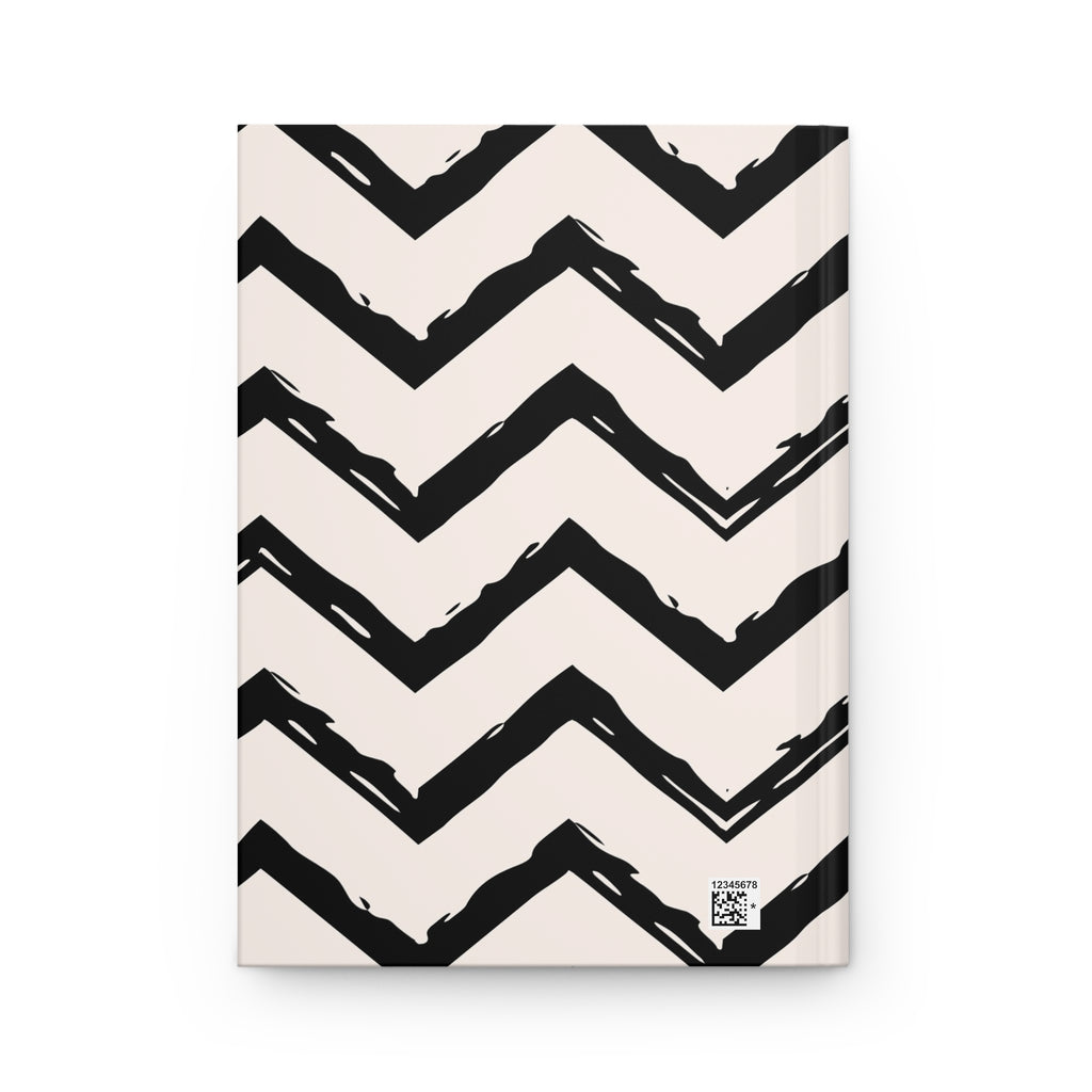 Zig Zag Edit | Black & Cream Chevron Journal