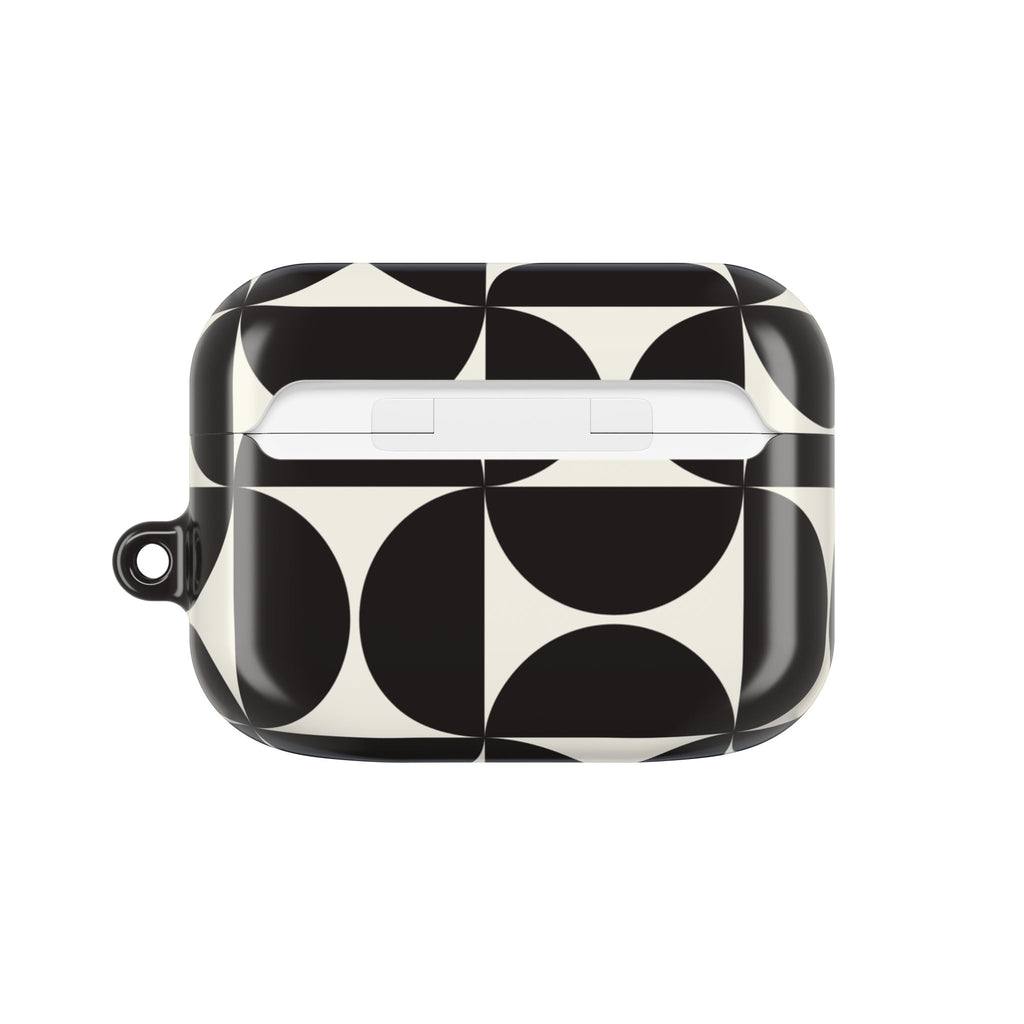 Noir Mod | Black Geometric Retro AirPods Case