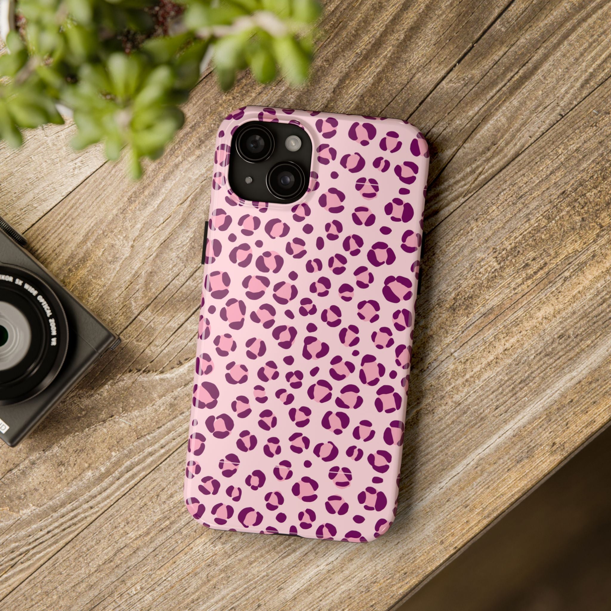 Rosé Wild | Pink Leopard Print Tough Phone Case