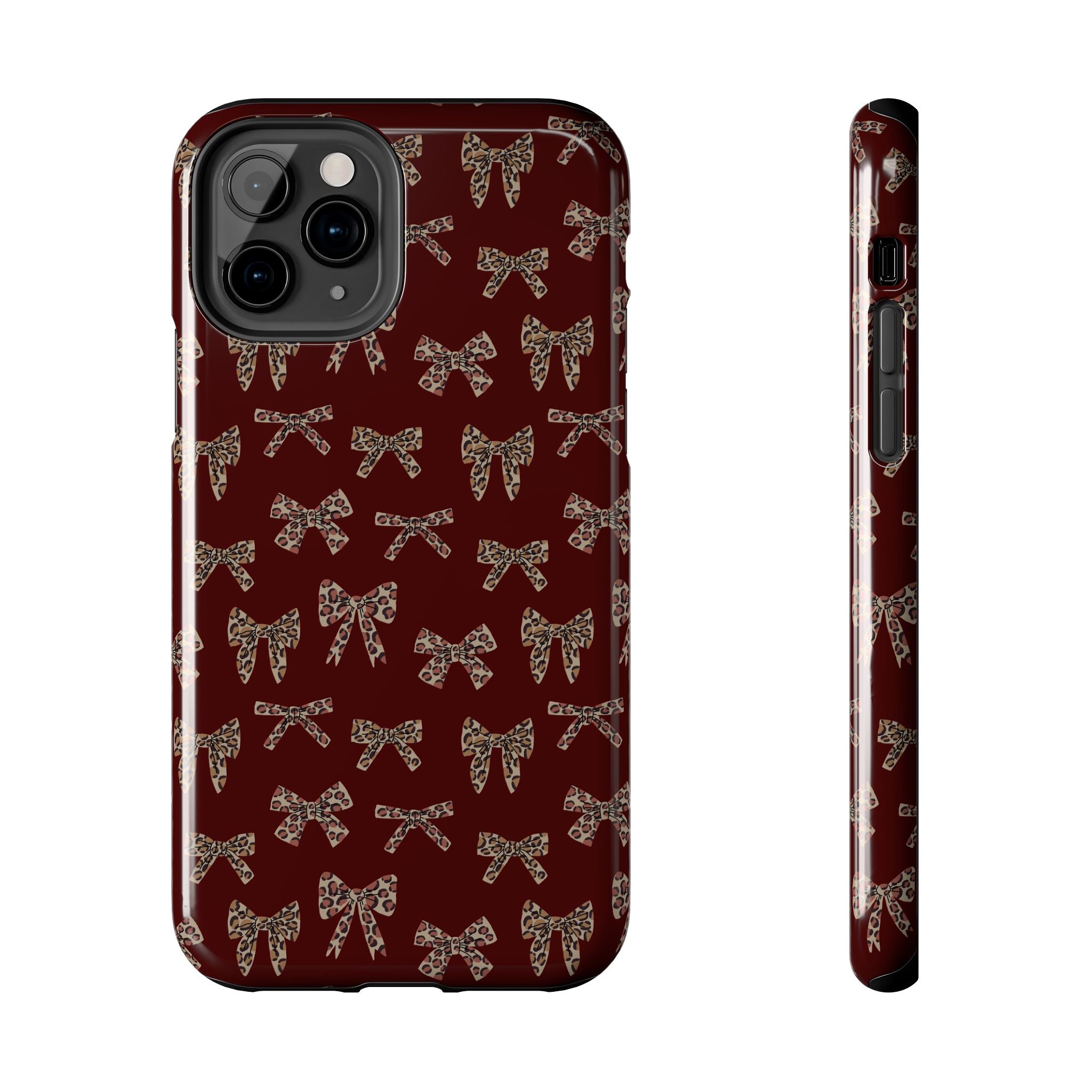 Ribbon Riot | Leopard Bow Print Phone Case