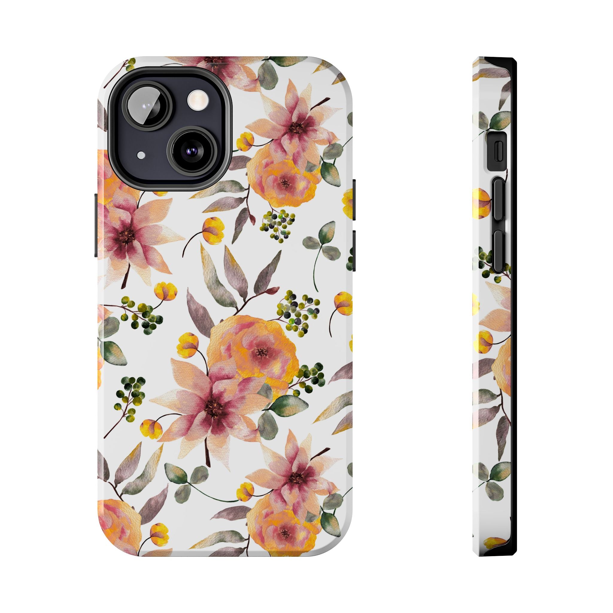 Painterly Bloom | Watercolor Autumn Floral Tough Phone Case