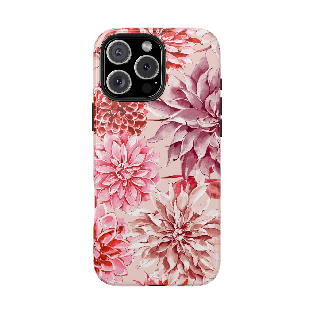 Petal Devotion | Blush Dahlia Floral Phone Case