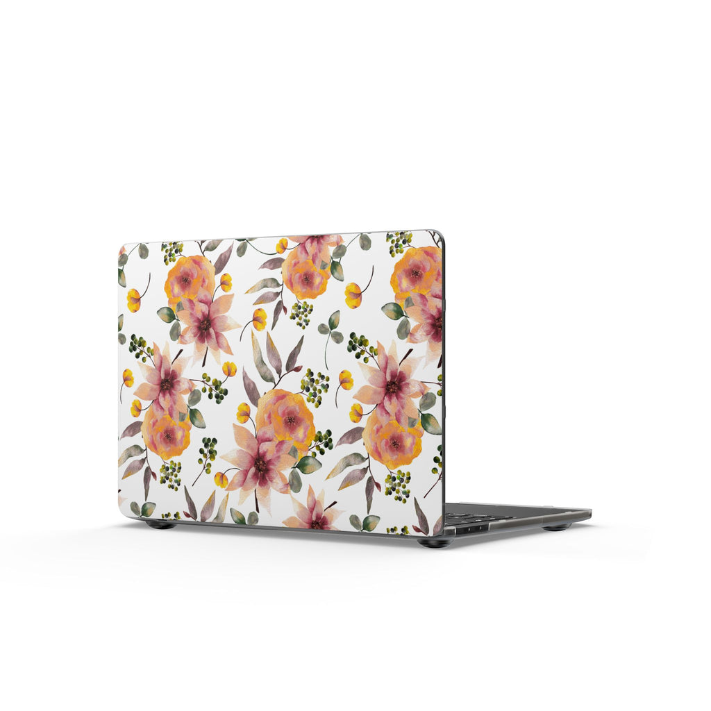Painterly Bloom | Watercolor Autumn Floral Laptop Sleeve