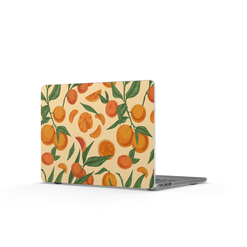 Citrus Daydream | Orange Botanical Print Laptop Sleeve