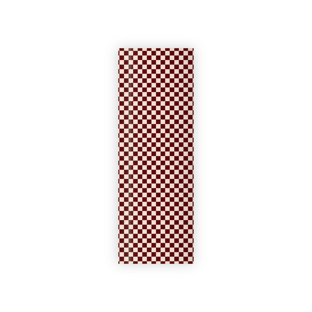Parlor Check | Burgundy & Cream Checker Wrapping Paper