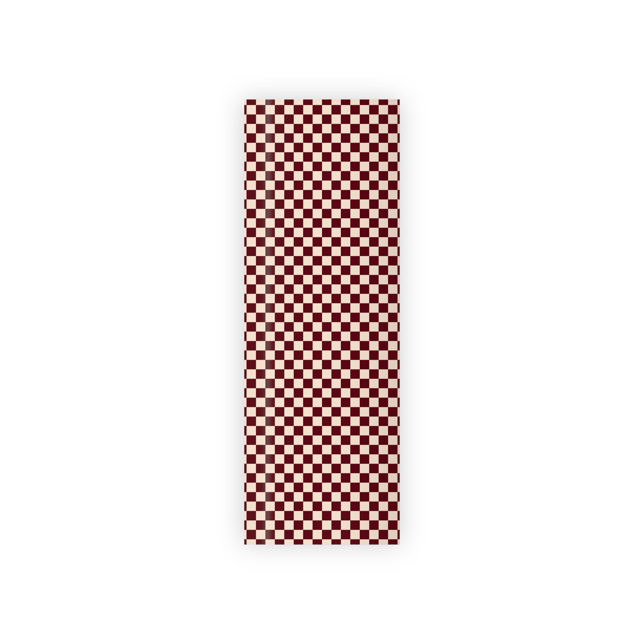 Parlor Check | Burgundy & Cream Checker Wrapping Paper