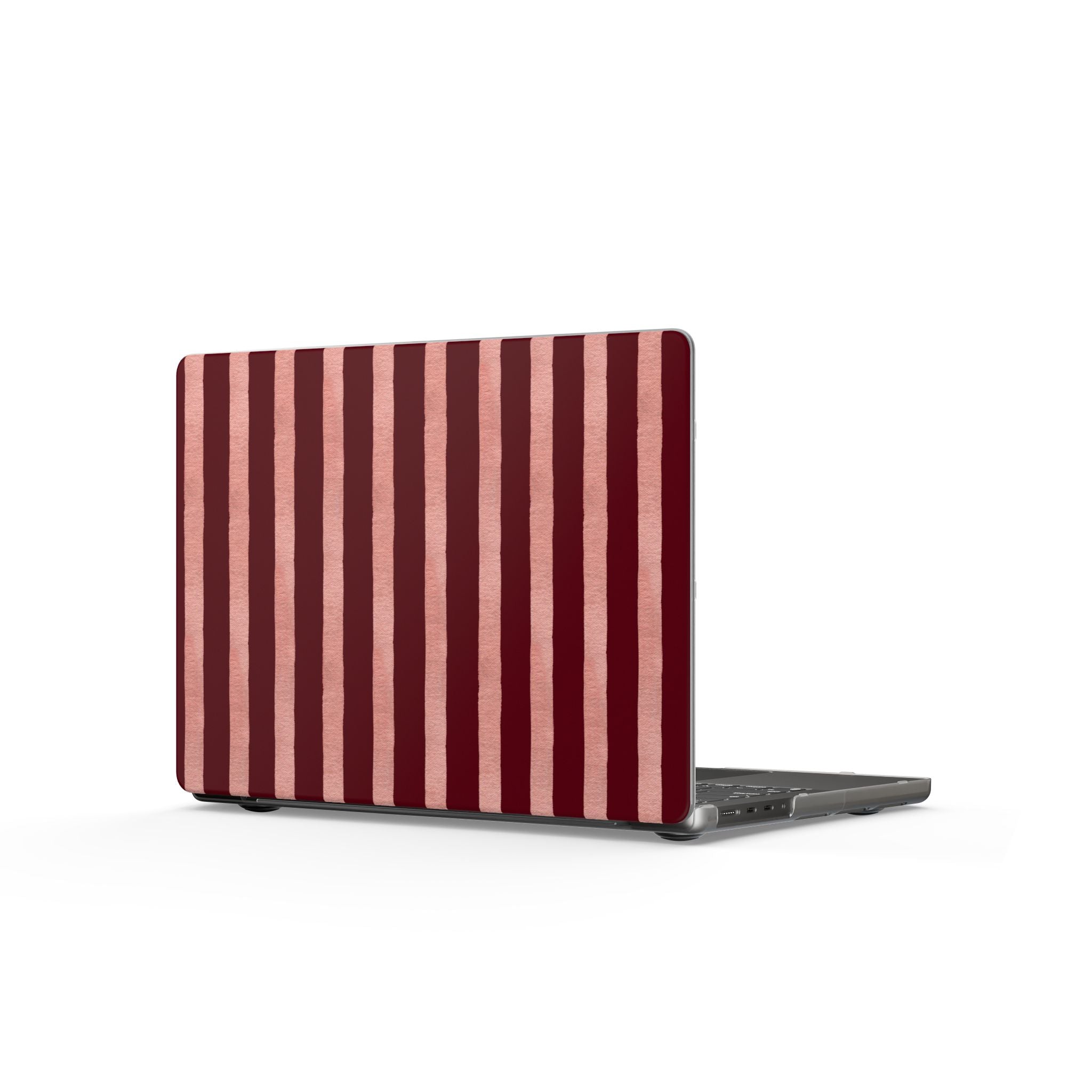Blush Column | Burgundy & Soft Pink Stripe Laptop Sleeve