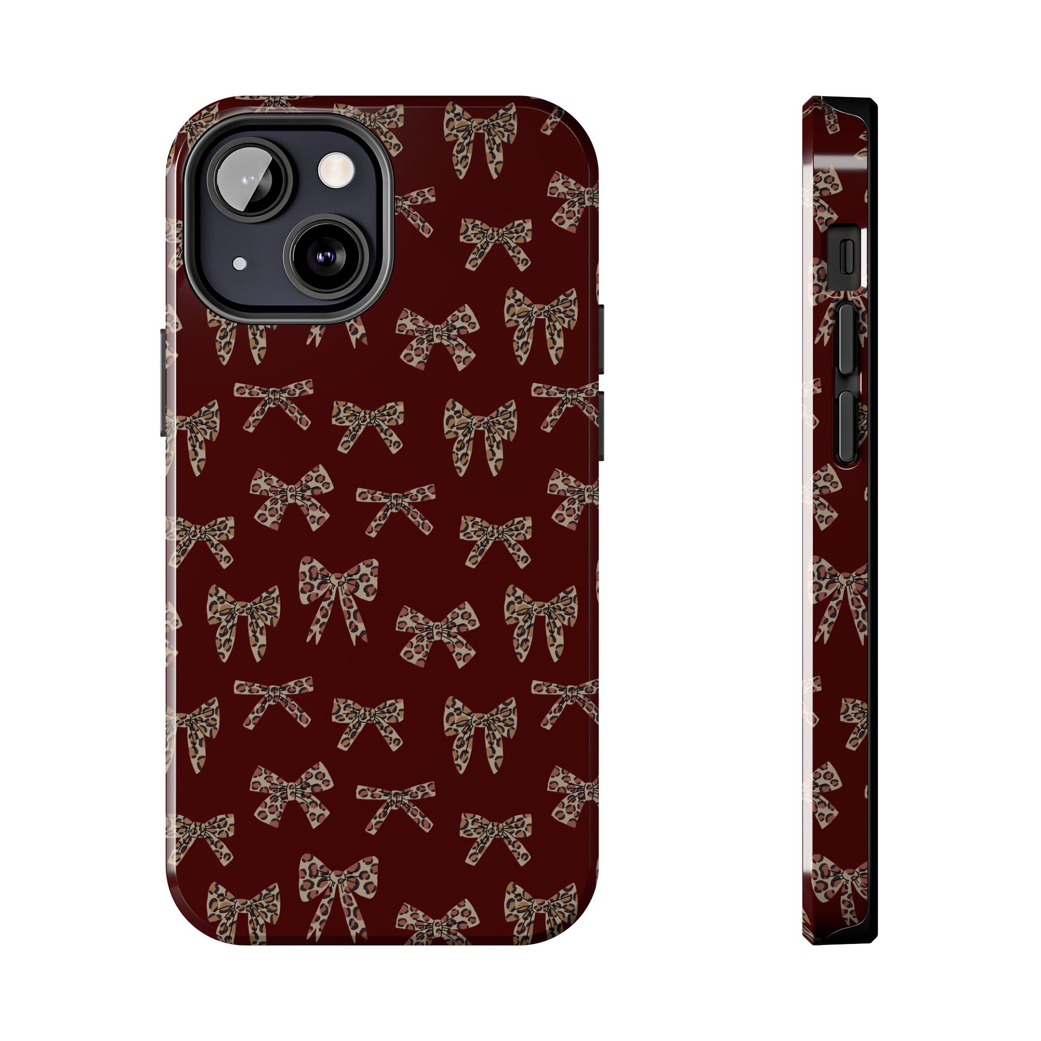 Ribbon Riot | Leopard Bow Print Phone Case