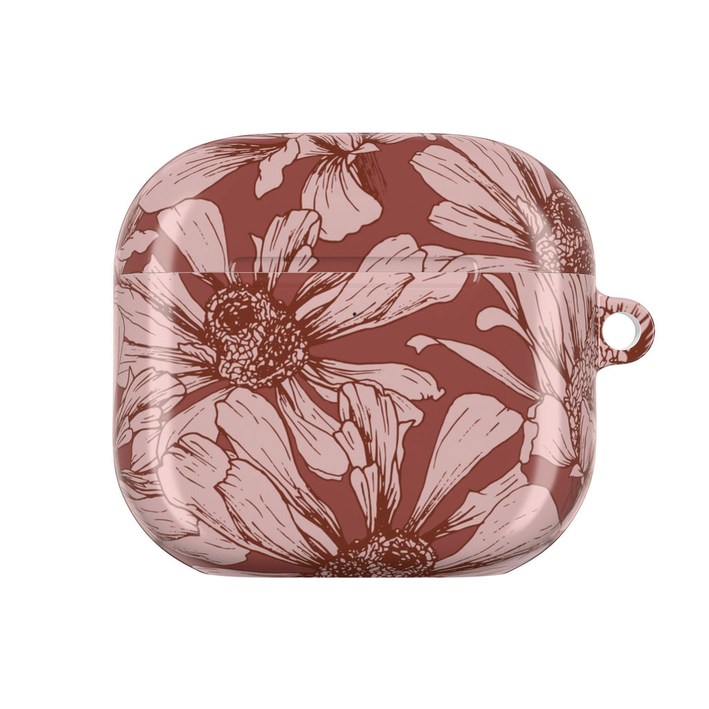 Pressed Bloom | Mocha Floral Sketch AirPods Case
