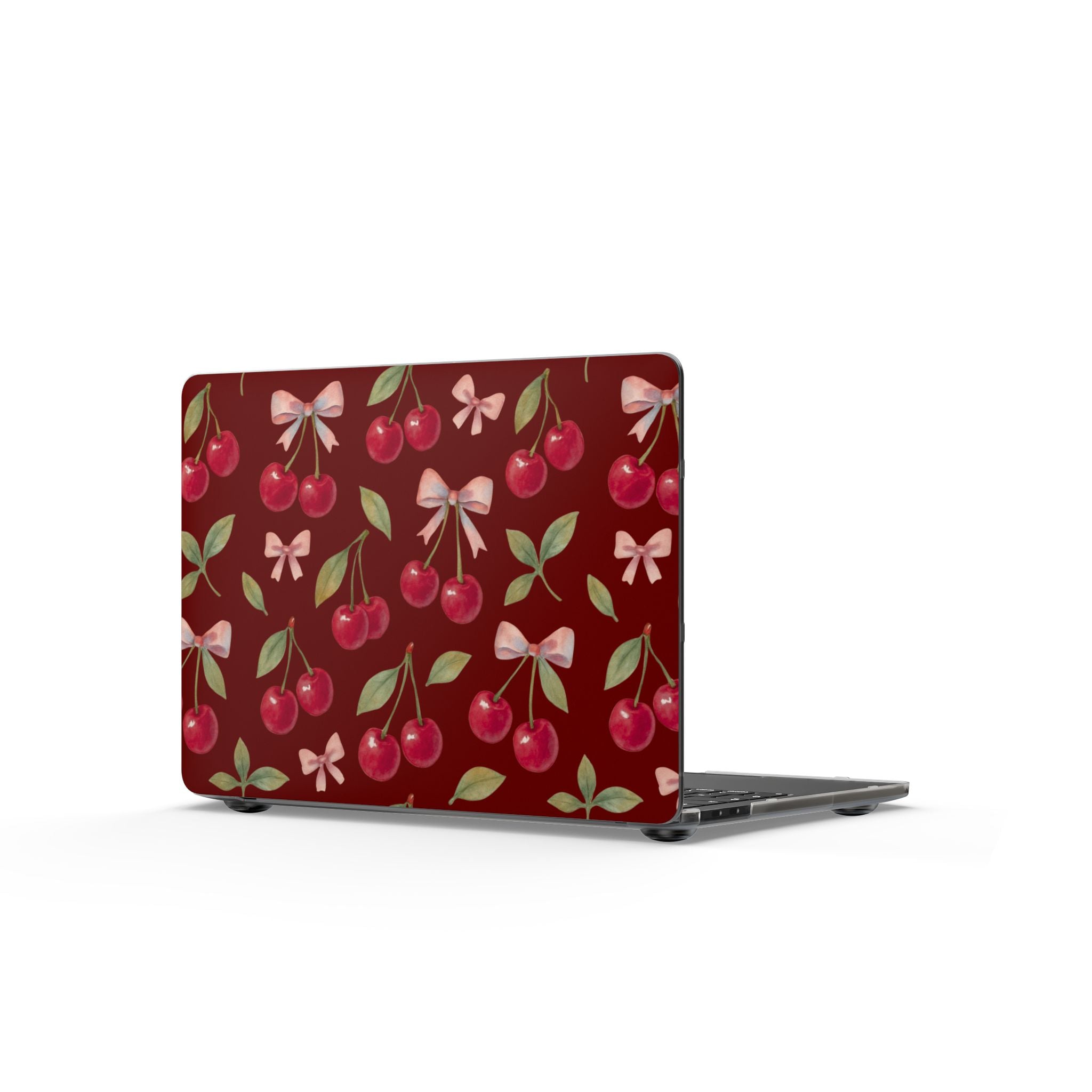 Cherry Kiss | Cherry Bow Print Laptop Sleeve
