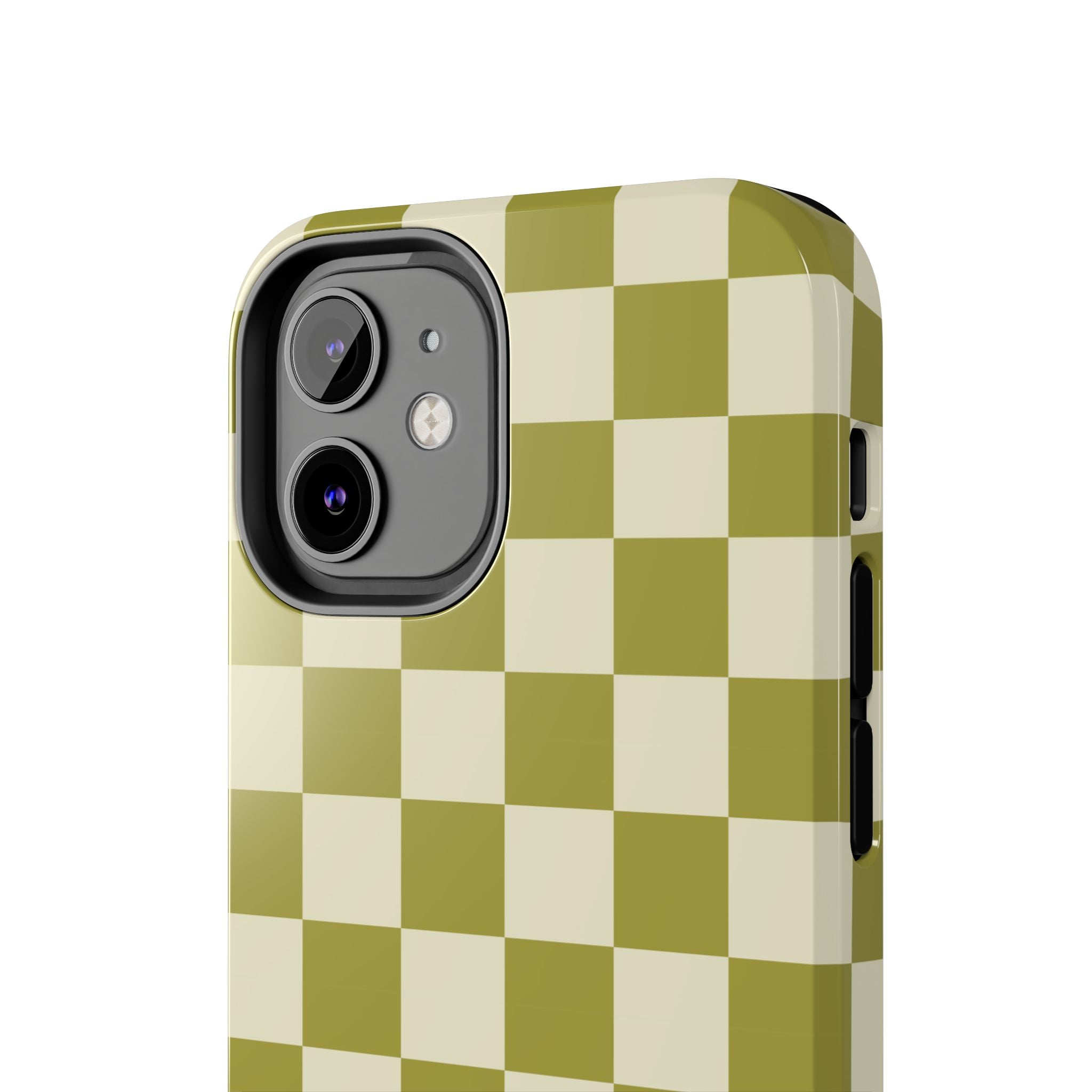 Maroon & Blush Striped Tough Phone Case — Durable Protective iPhone Cover