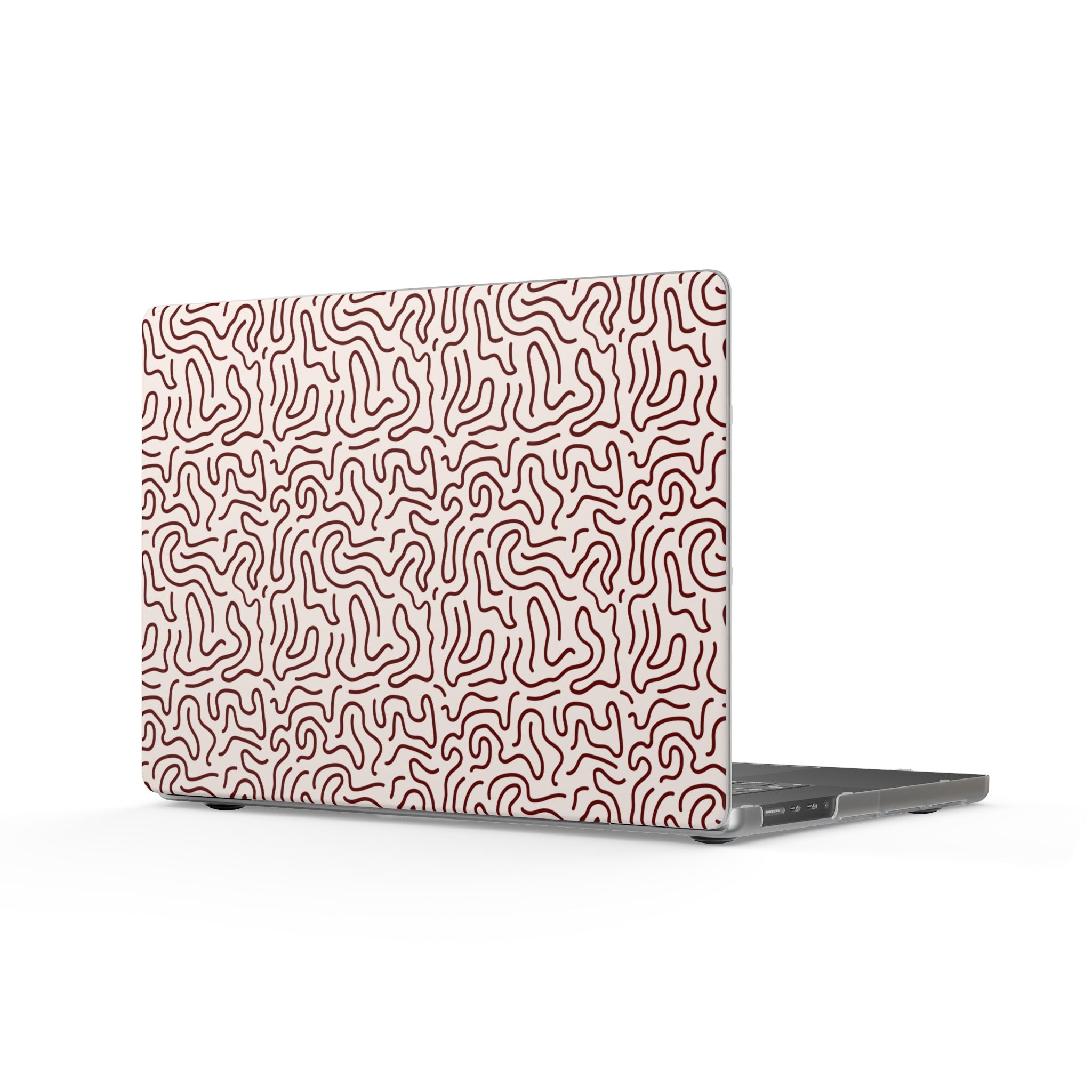 Soft Reverie | Blush Abstract Line Laptop Sleeve