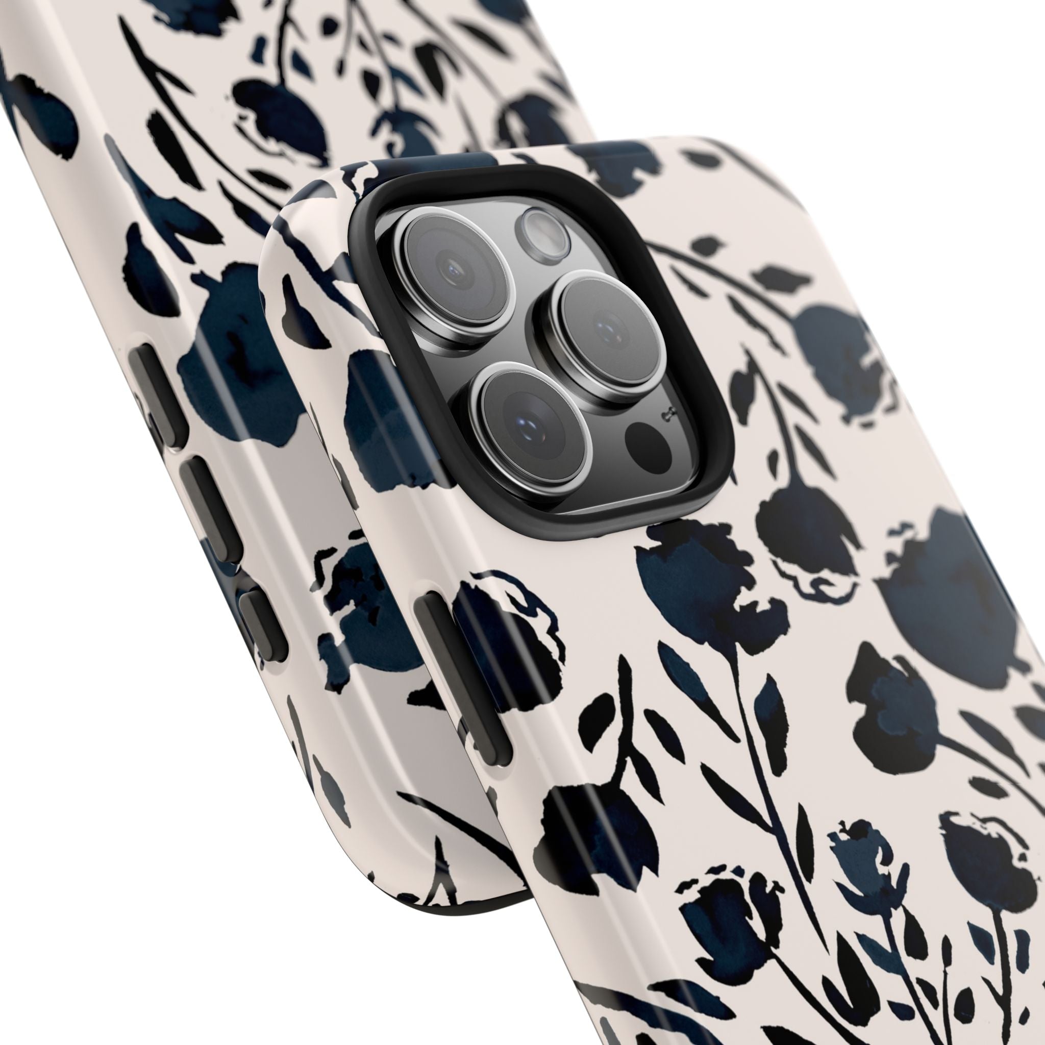 Midnight Meadow | Navy Floral Print Phone Case