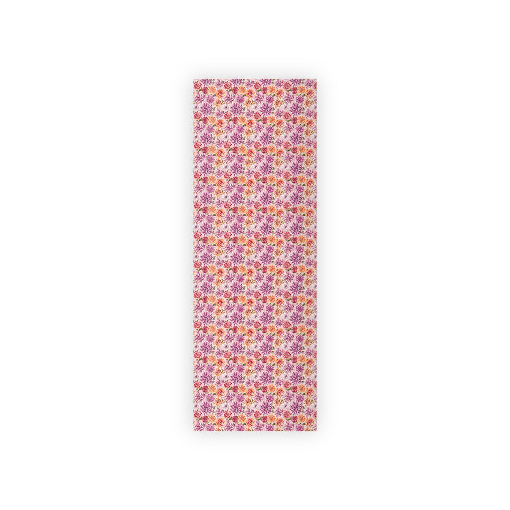 Petal Devotion | Blush Dahlia Floral Wrapping Paper