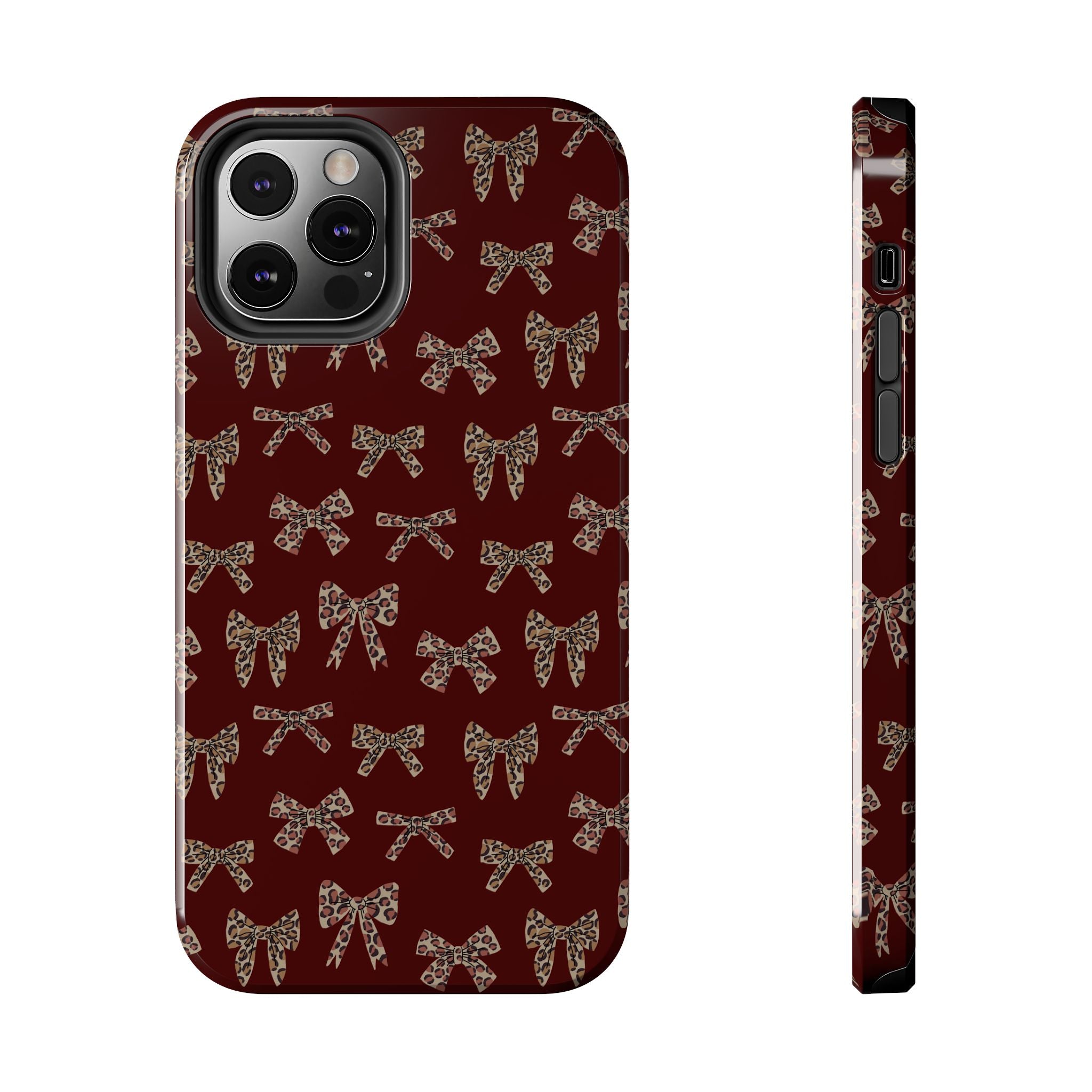 Ribbon Riot | Leopard Bow Print Phone Case