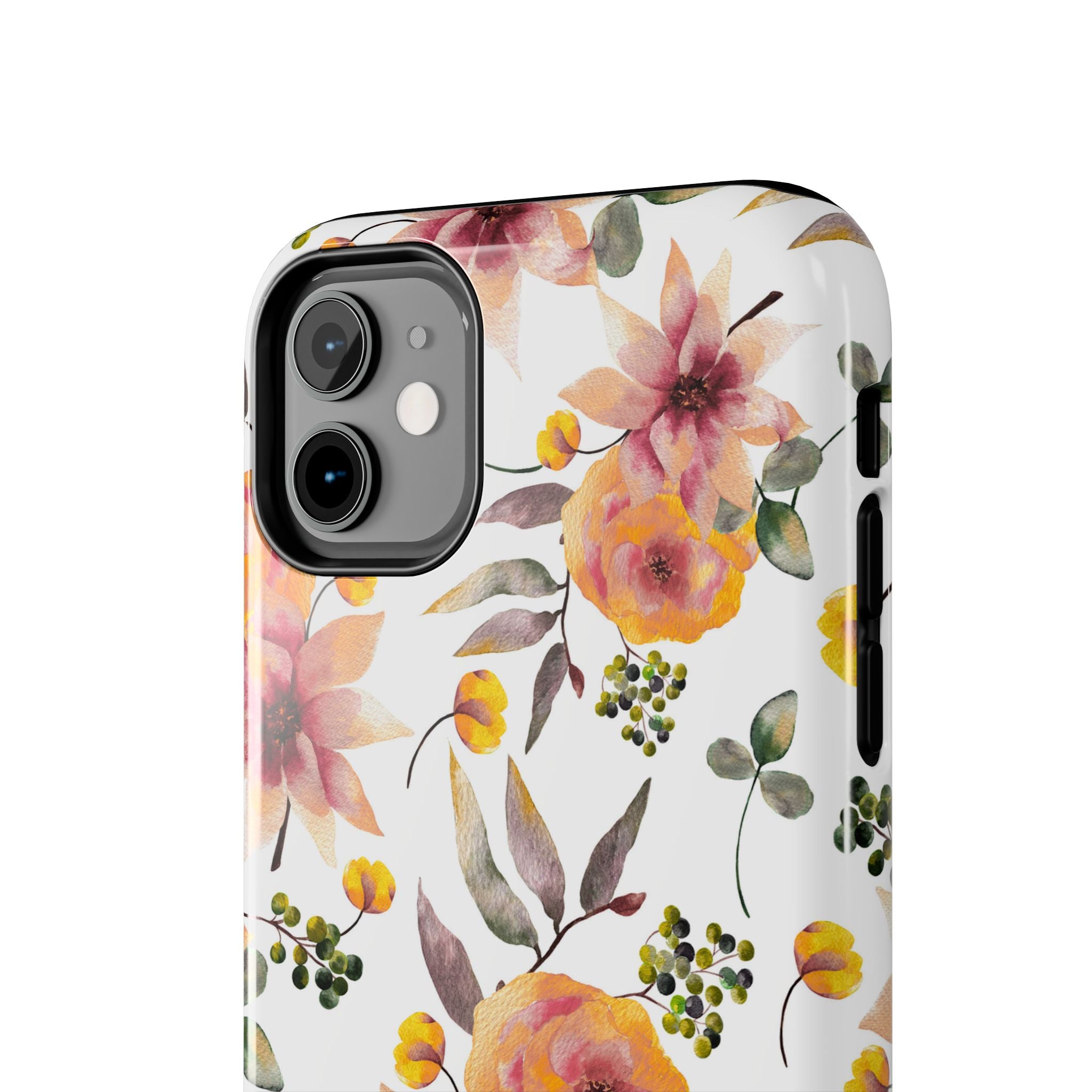 Painterly Bloom | Watercolor Autumn Floral Tough Phone Case