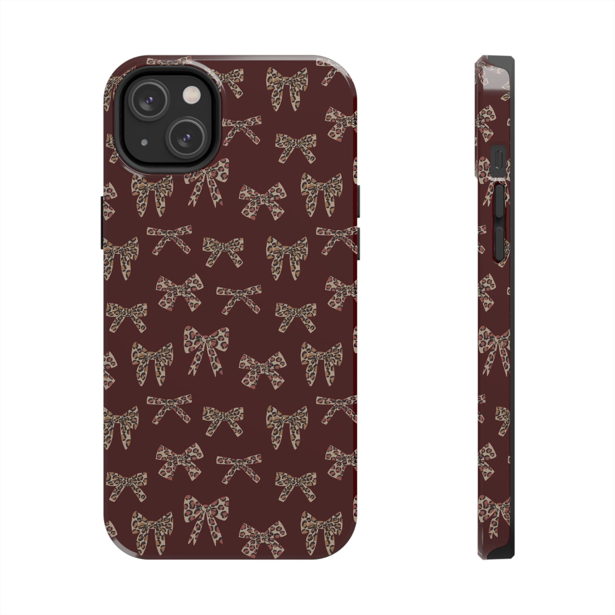 Ribbon Riot | Leopard Bow Print Phone Case