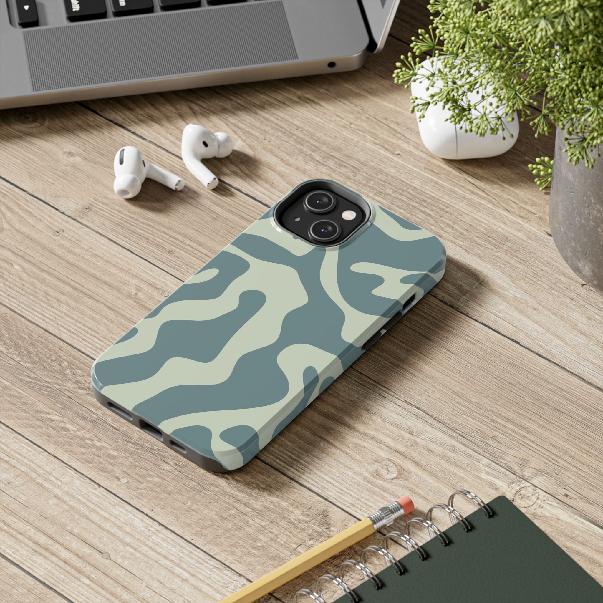Blue Drift | Soft Blue Camo Phone Case
