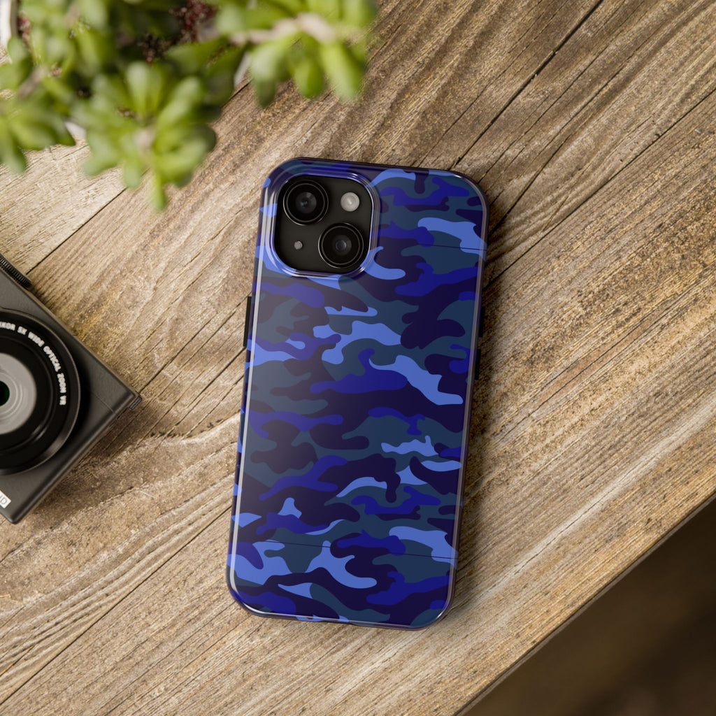 Maroon & Blush Striped Tough Phone Case — Durable Protective iPhone Cover