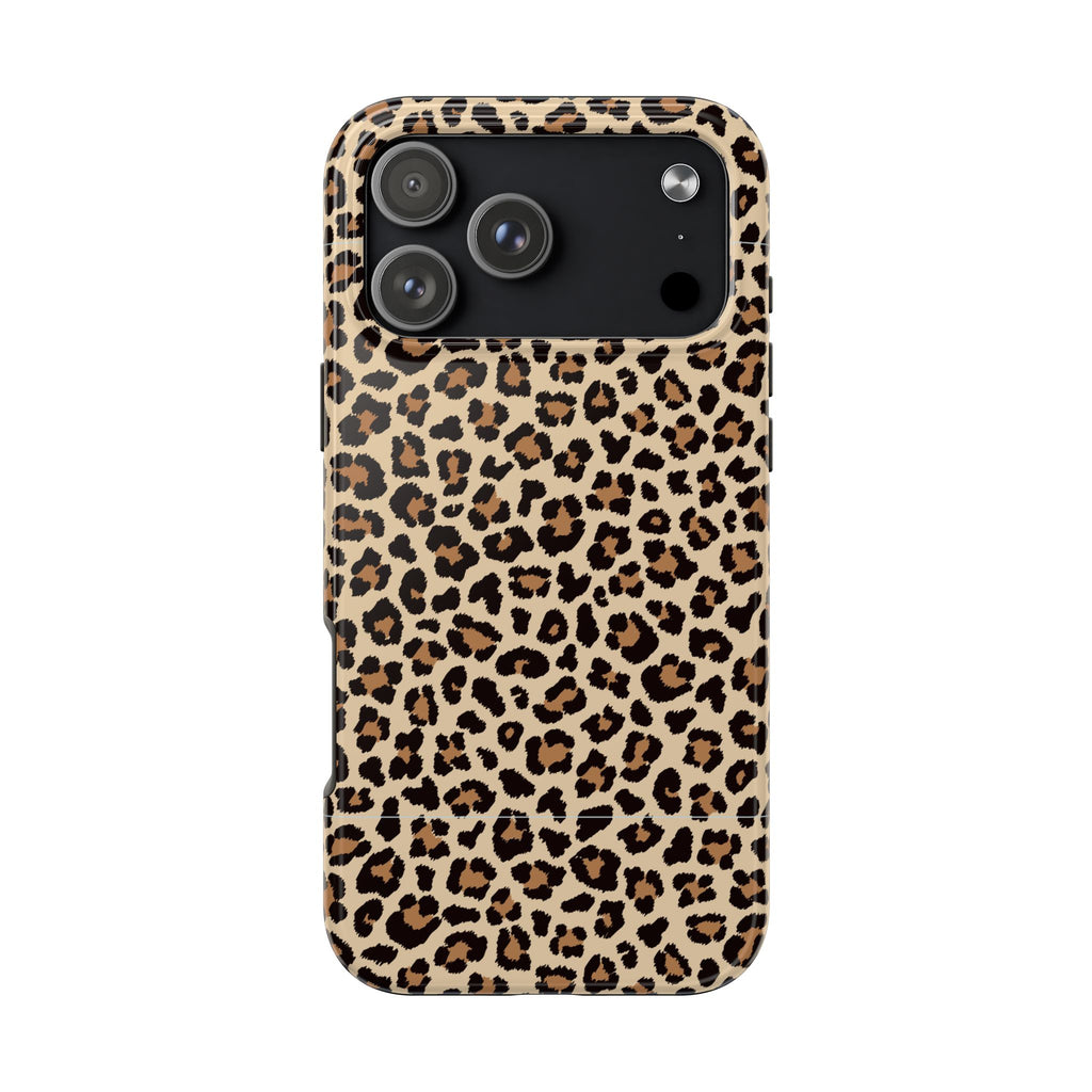 Leopard Hour | Neutral Leopard Print Tough Phone Case