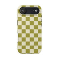 Maroon & Blush Striped Tough Phone Case — Durable Protective iPhone Cover