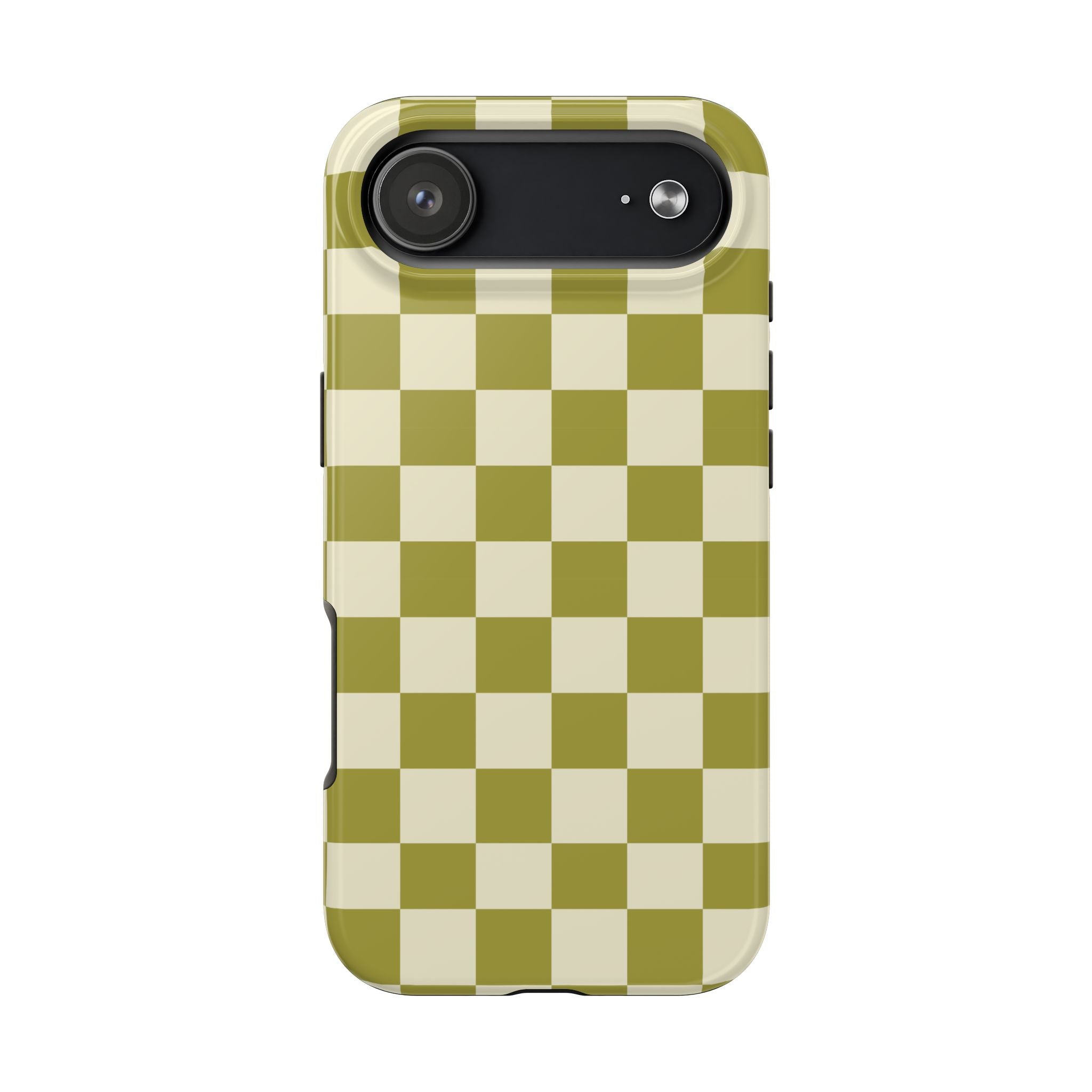 Maroon & Blush Striped Tough Phone Case — Durable Protective iPhone Cover