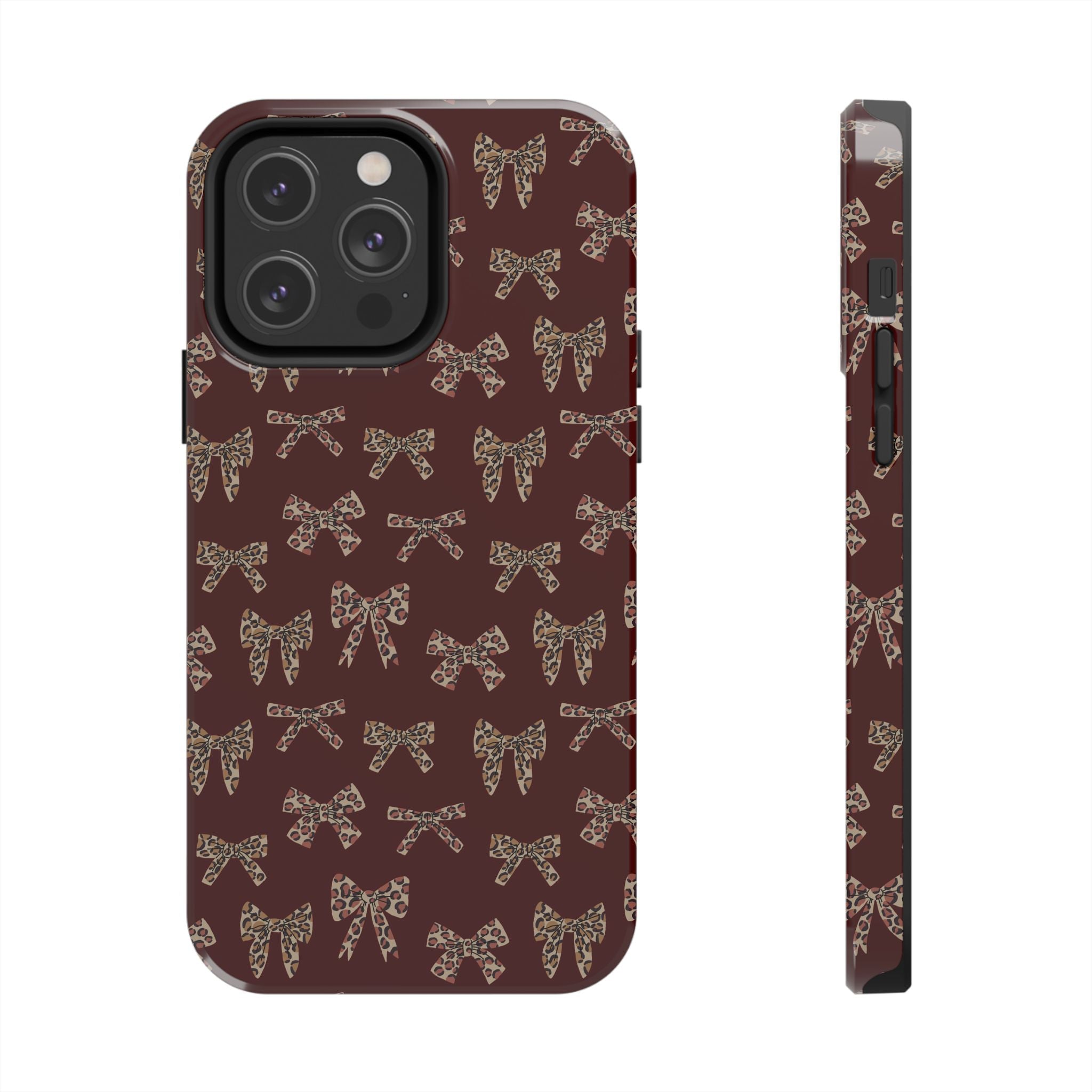 Ribbon Riot | Leopard Bow Print Phone Case