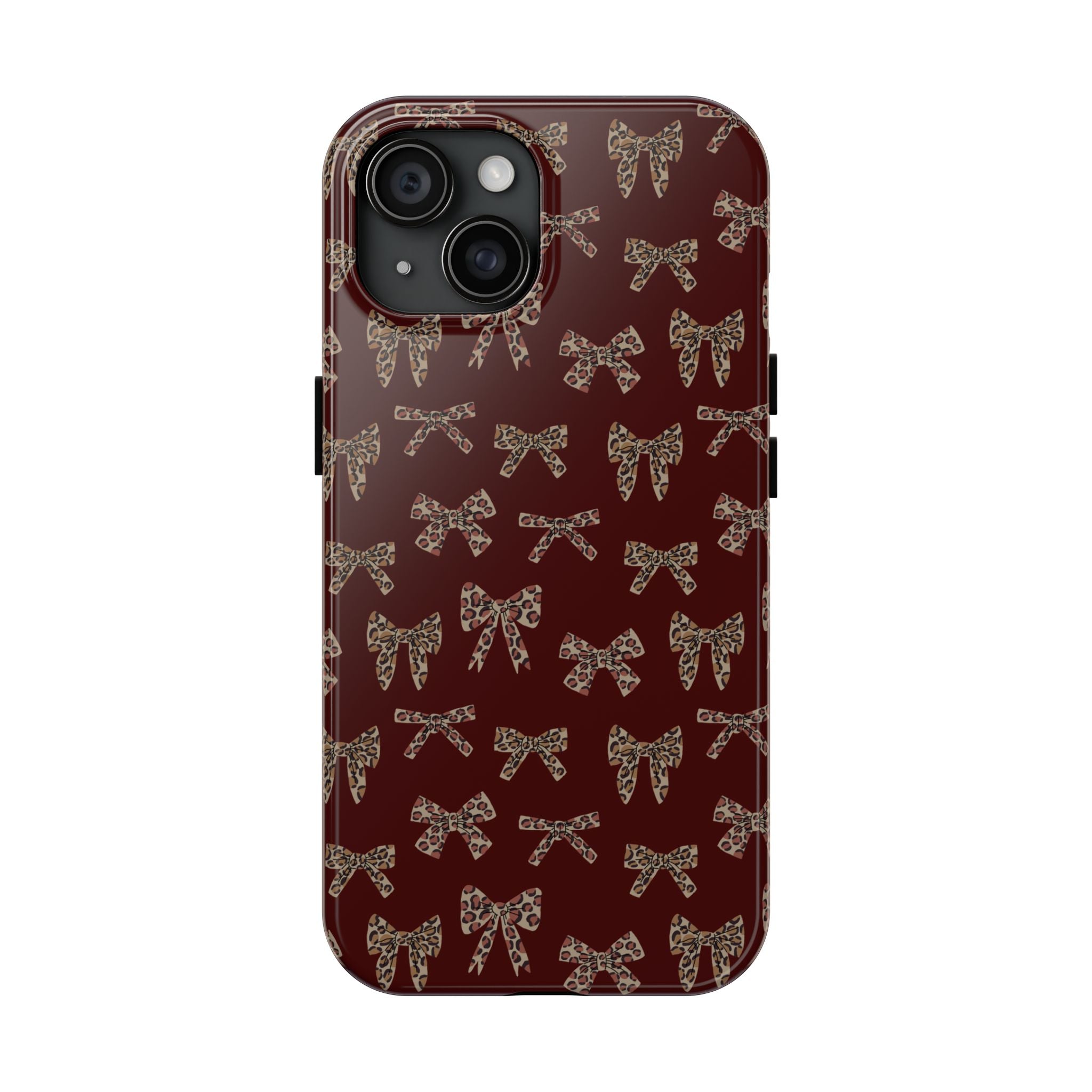 Ribbon Riot | Leopard Bow Print Phone Case
