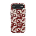 Velvet Wave | Burgundy Arch Pattern Phone Case
