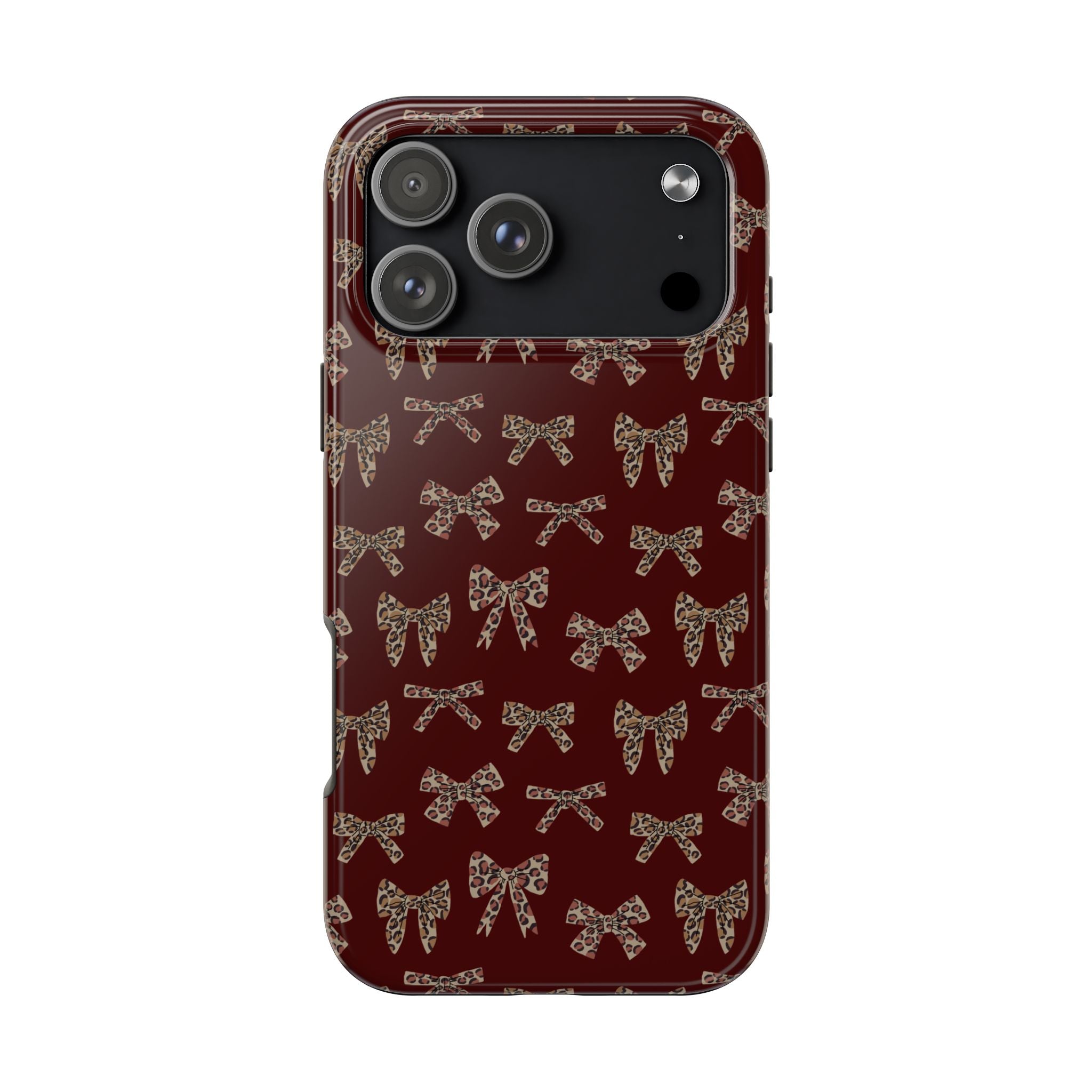 Ribbon Riot | Leopard Bow Print Phone Case