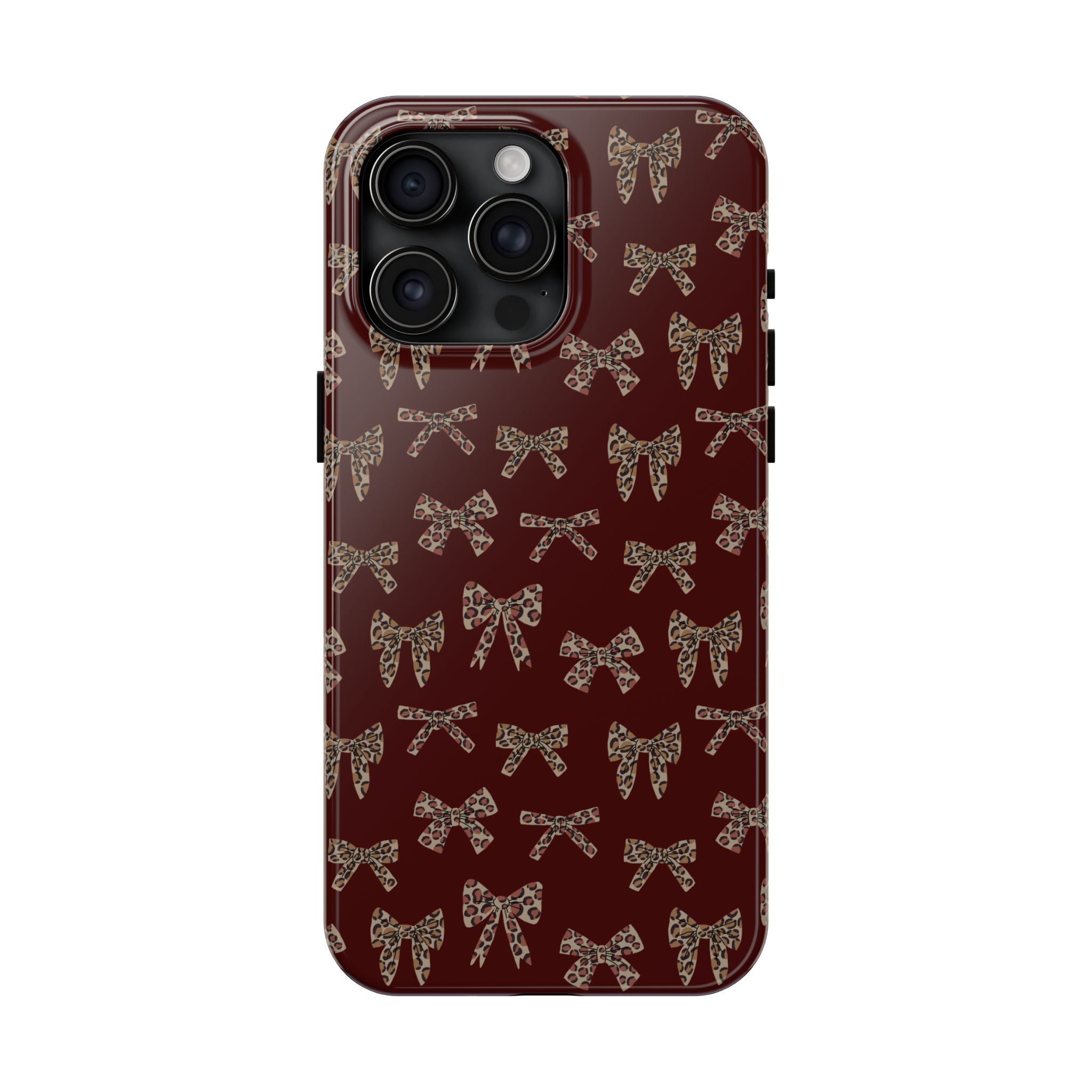 Ribbon Riot | Leopard Bow Print Phone Case