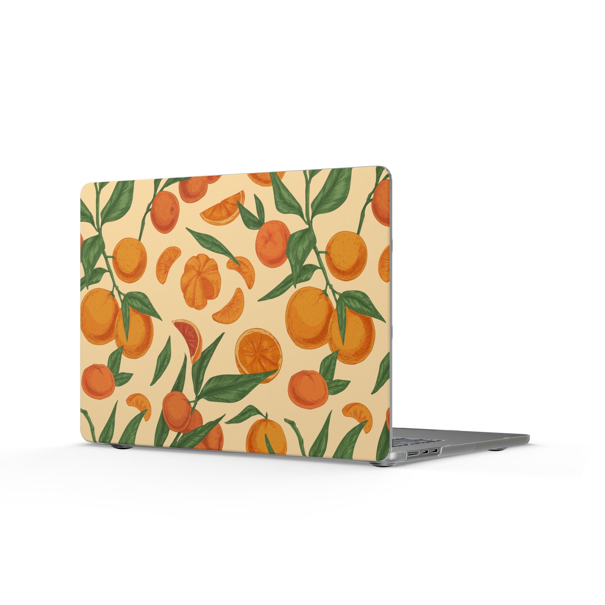 Citrus Daydream | Orange Botanical Print Laptop Sleeve