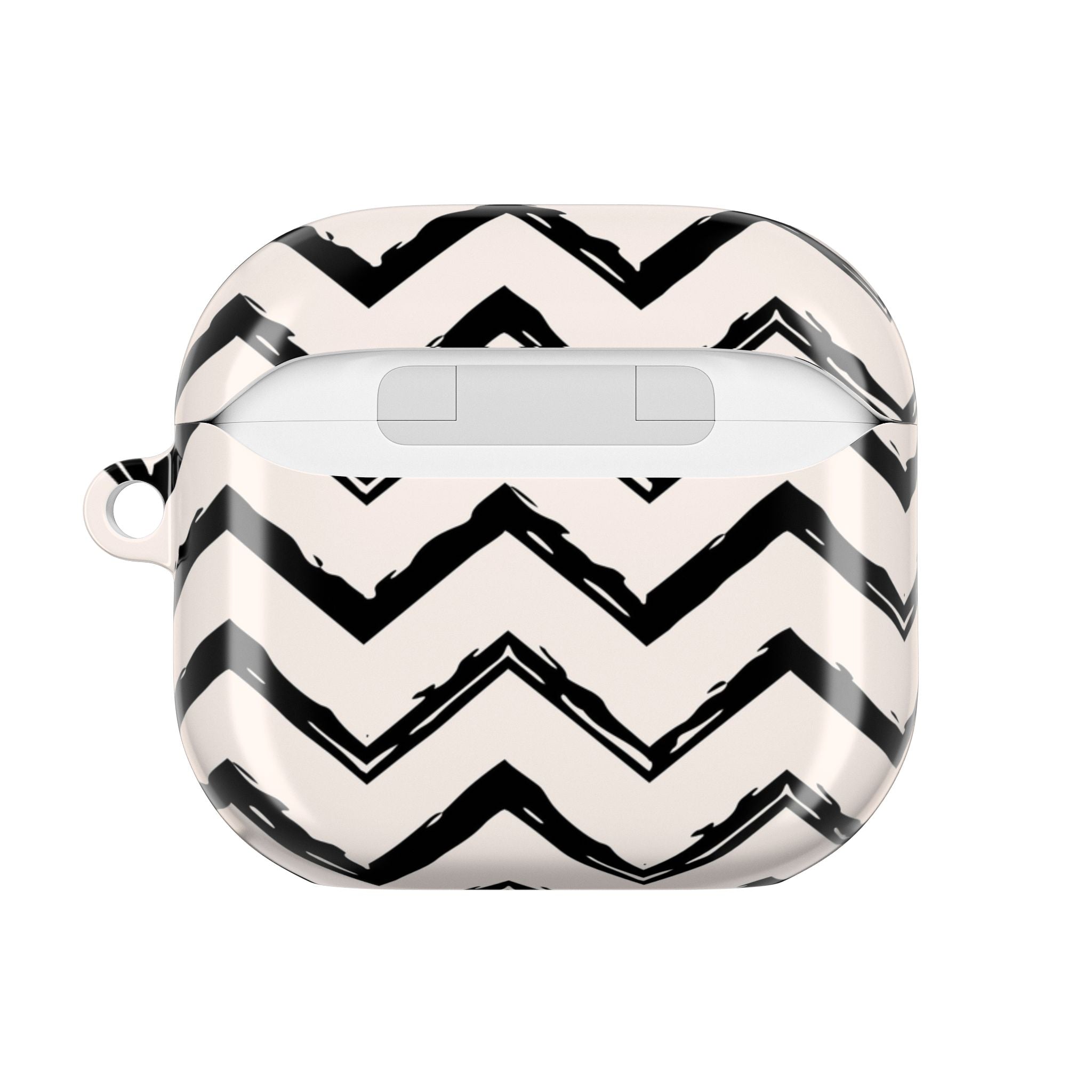 Zig Zag Edit | Black & Cream Chevron AirPods Case