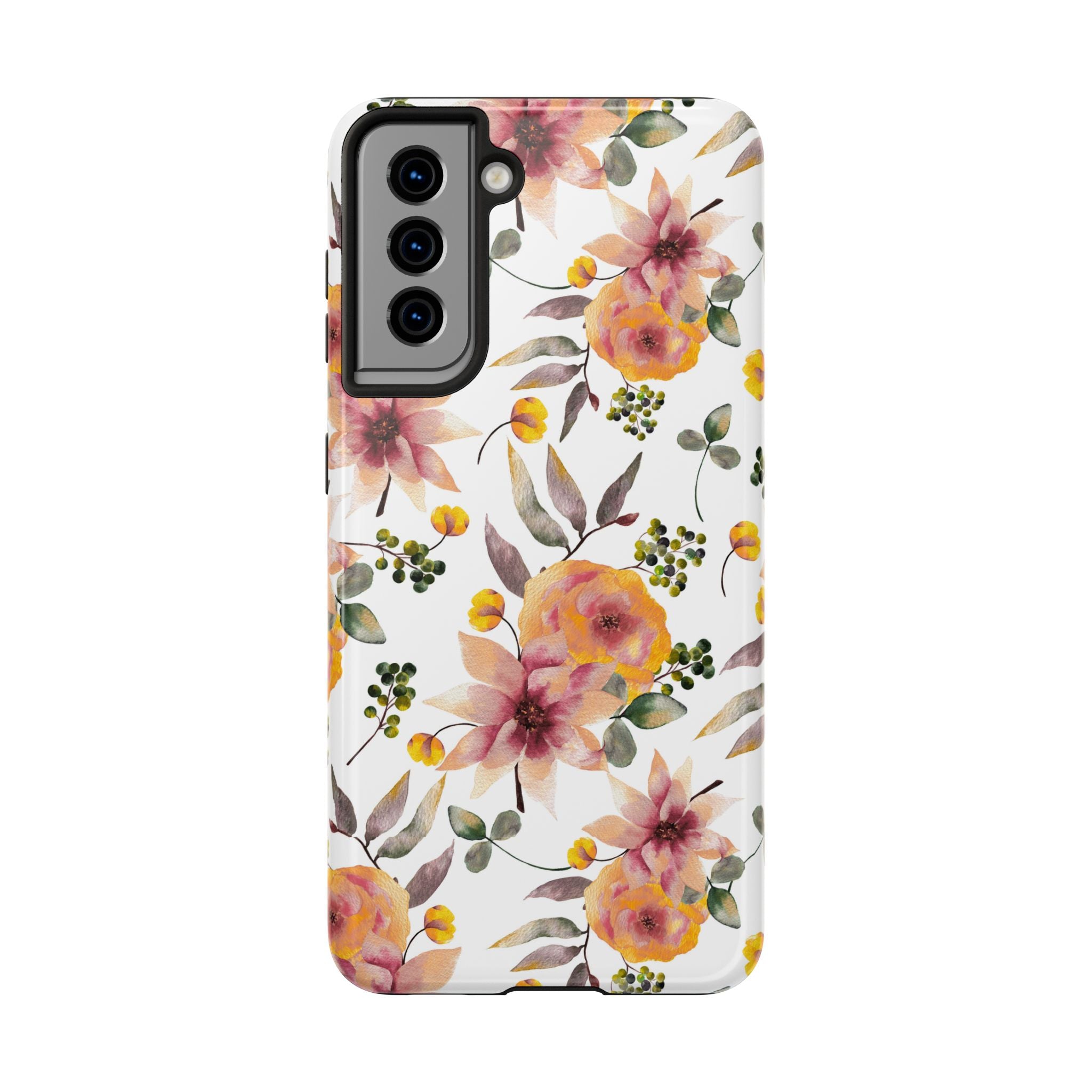 Painterly Bloom | Watercolor Autumn Floral Tough Phone Case