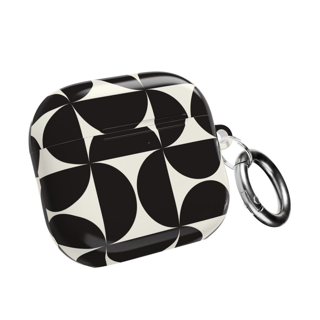 Noir Mod | Black Geometric Retro AirPods Case