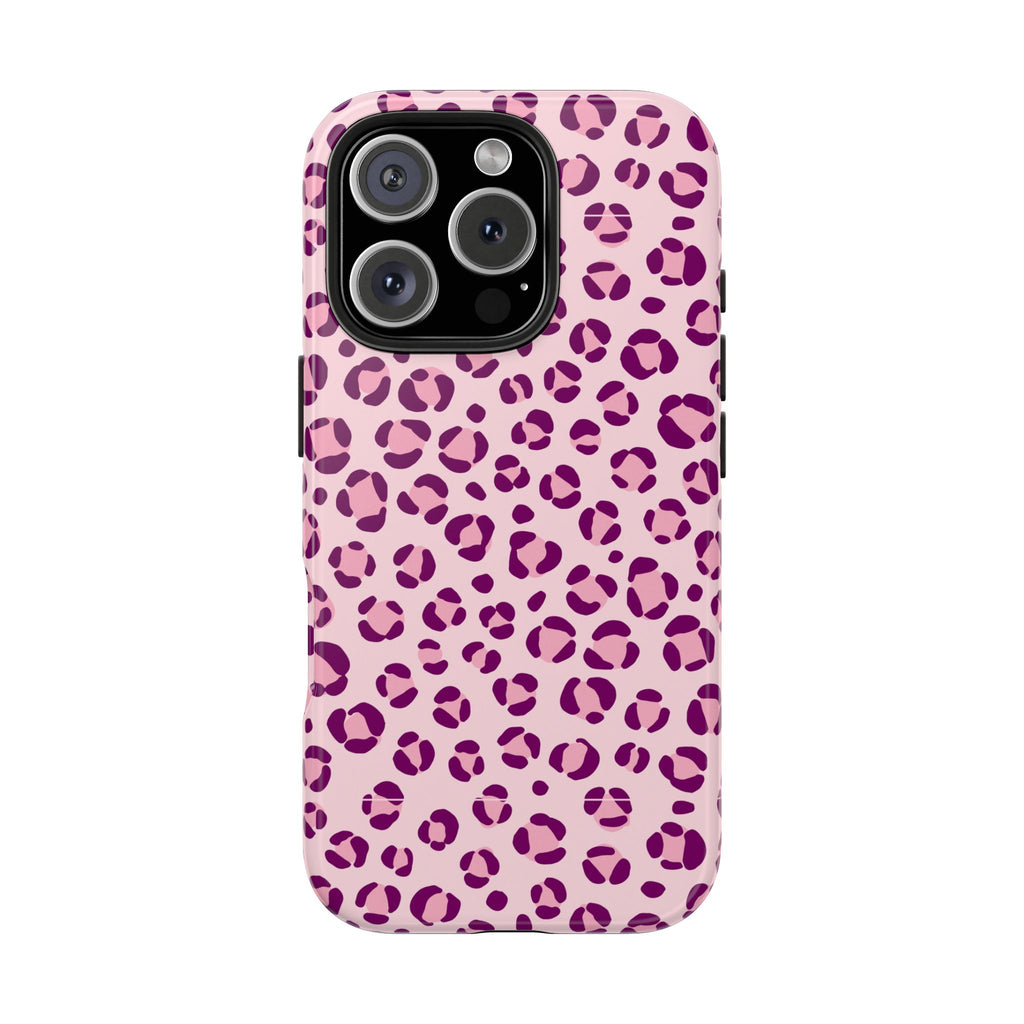 Rosé Wild | Pink Leopard Print Tough Phone Case