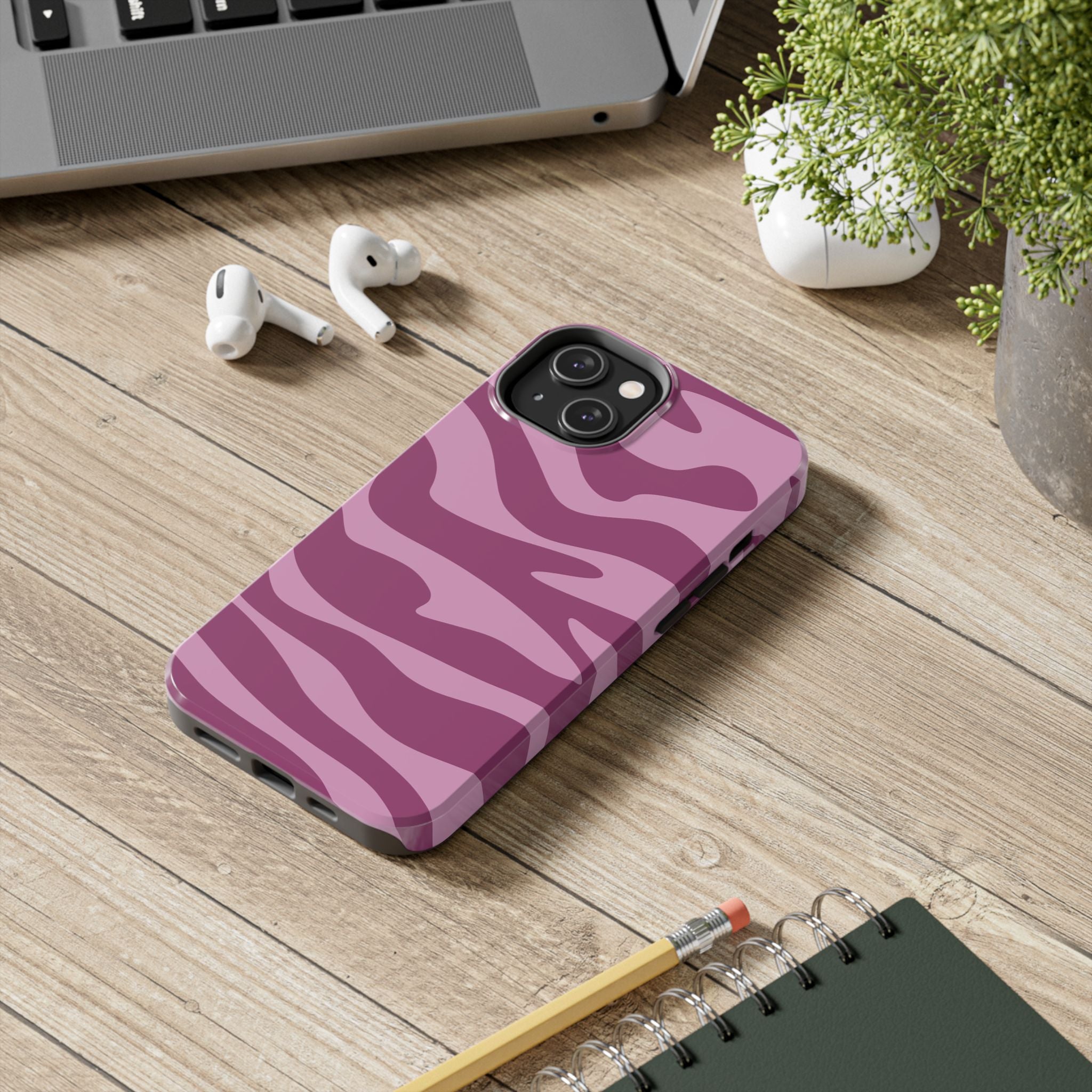 Rosé Drift | Pink Abstract Camo Phone Case